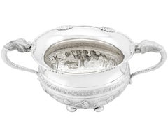 1920s Indian Silver Sugar Bowl