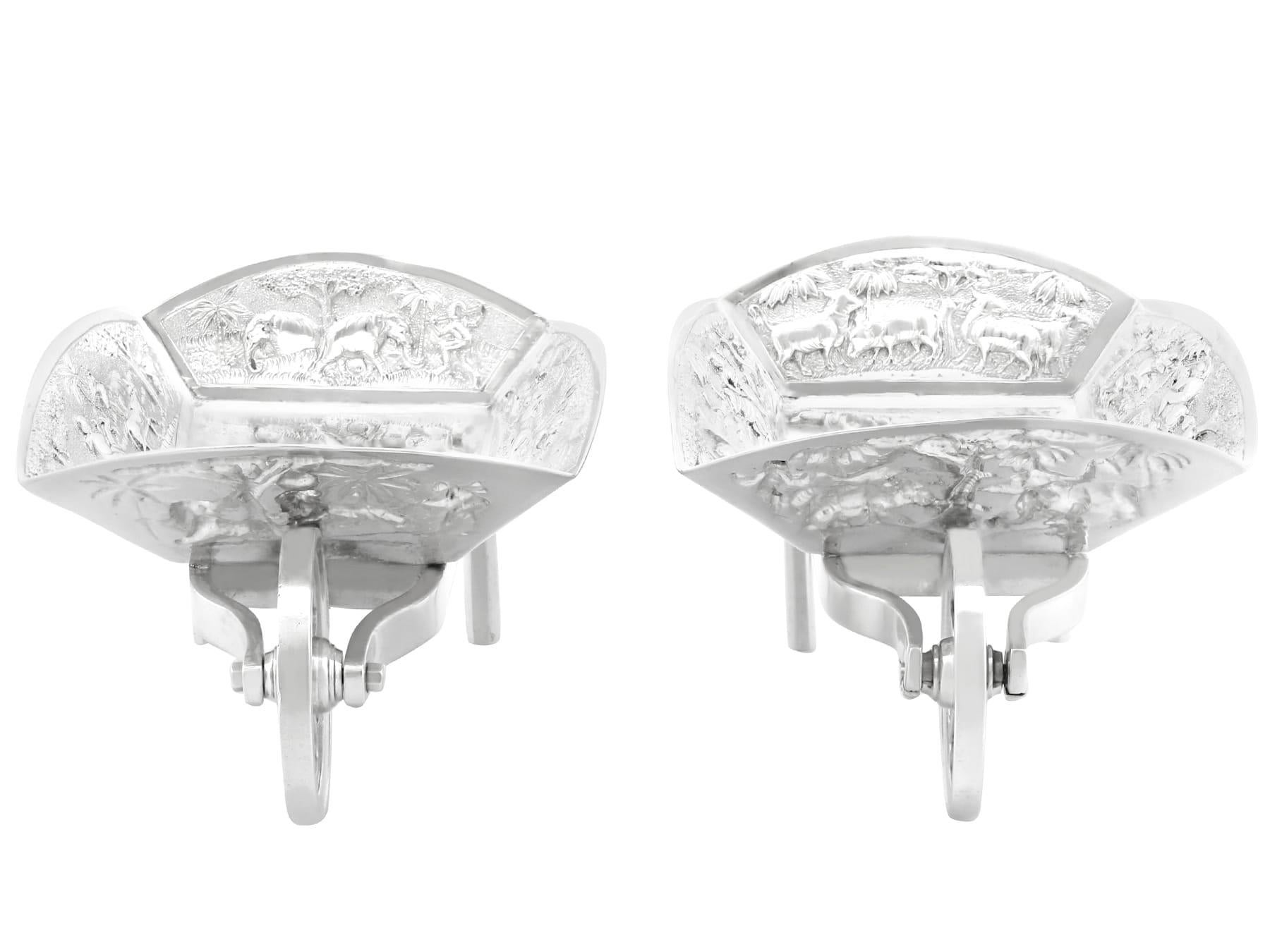 Antique Indian Silver Wheelbarrow Bon Bon Dishes Circa 1900 In Excellent Condition For Sale In Jesmond, Newcastle Upon Tyne