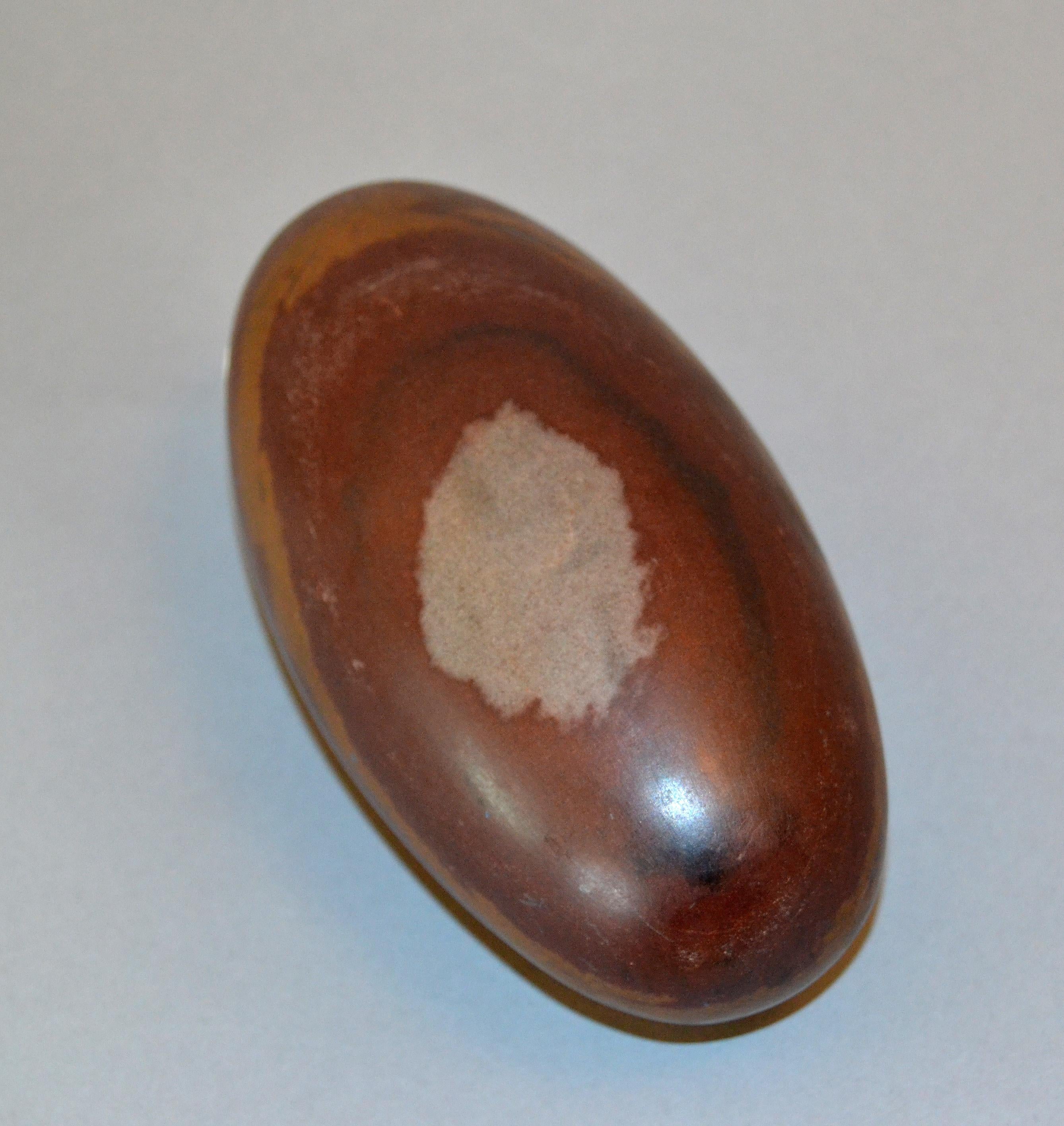 Antique Indian Tantric Shiva Lingam Stone on a Clear Lucite Stand 4