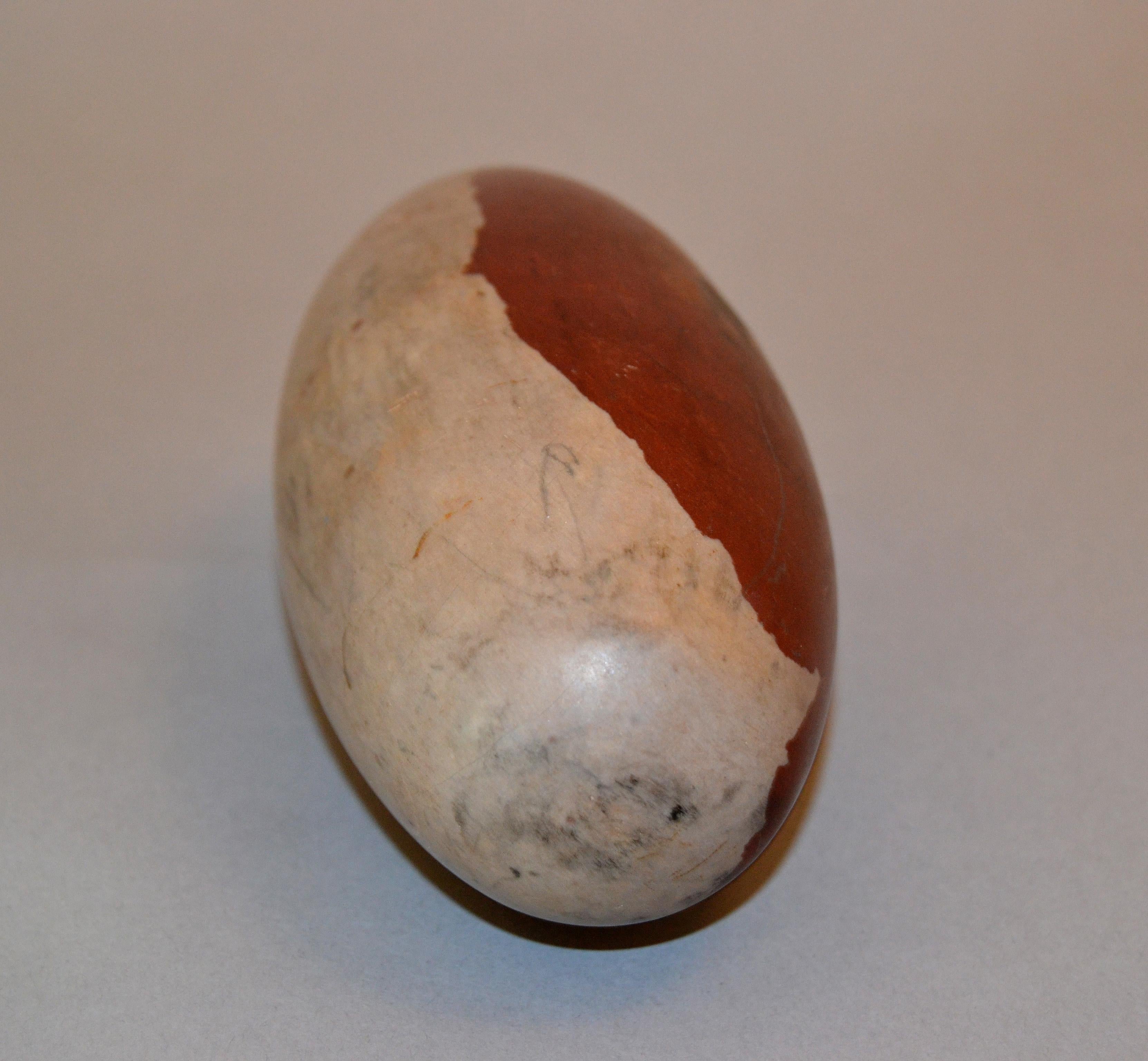 Antique Indian Tantric Shiva Lingam Stone on a Clear Lucite Stand In Good Condition In Miami, FL