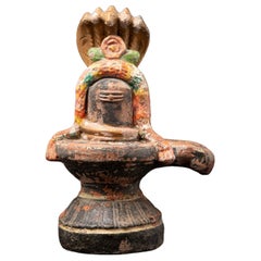 Antique Indian terracotta Shiva Lingam from India