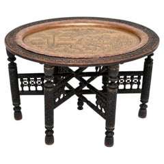 Antique Indian Tray Top Coffee Table