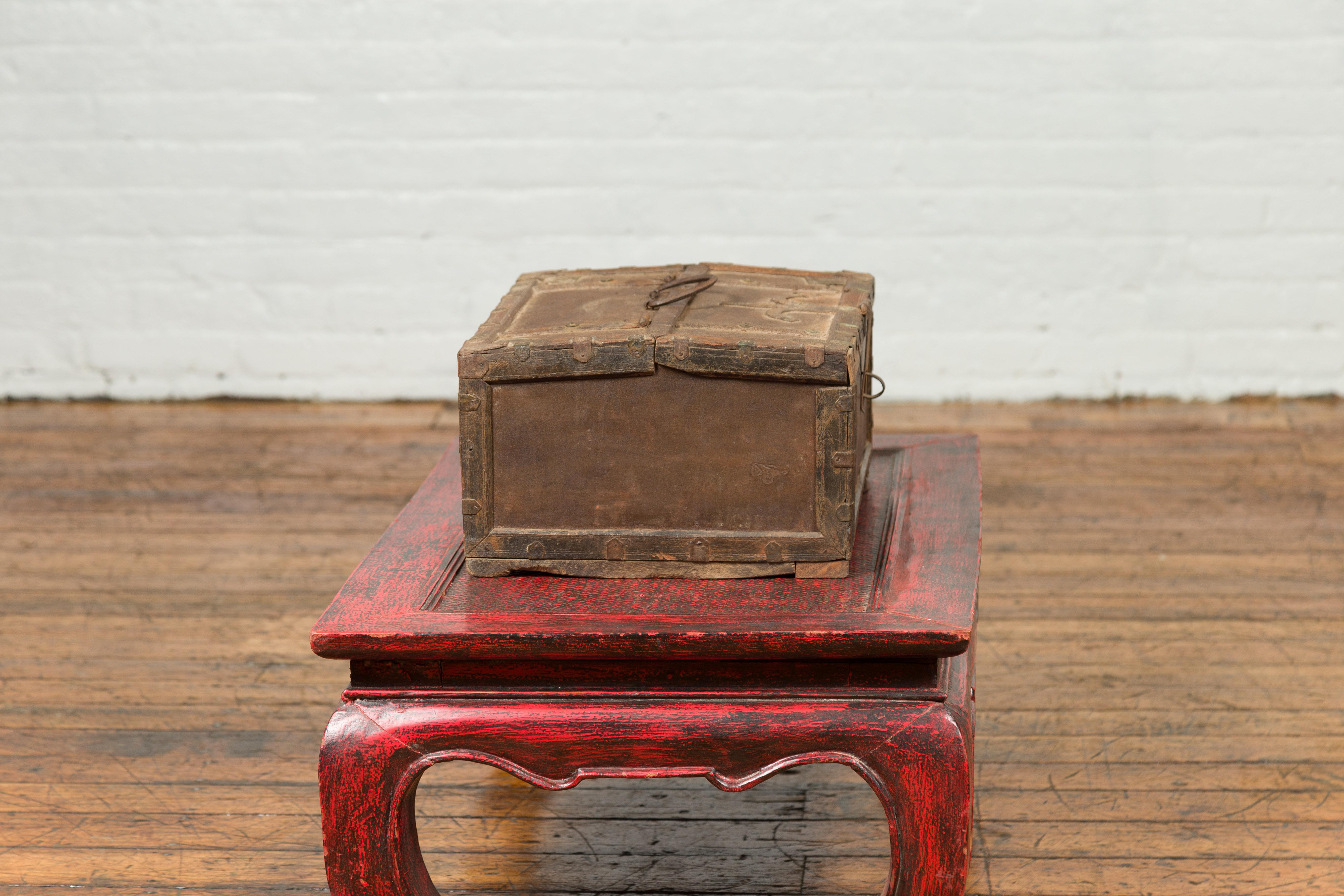 vintage wooden money box