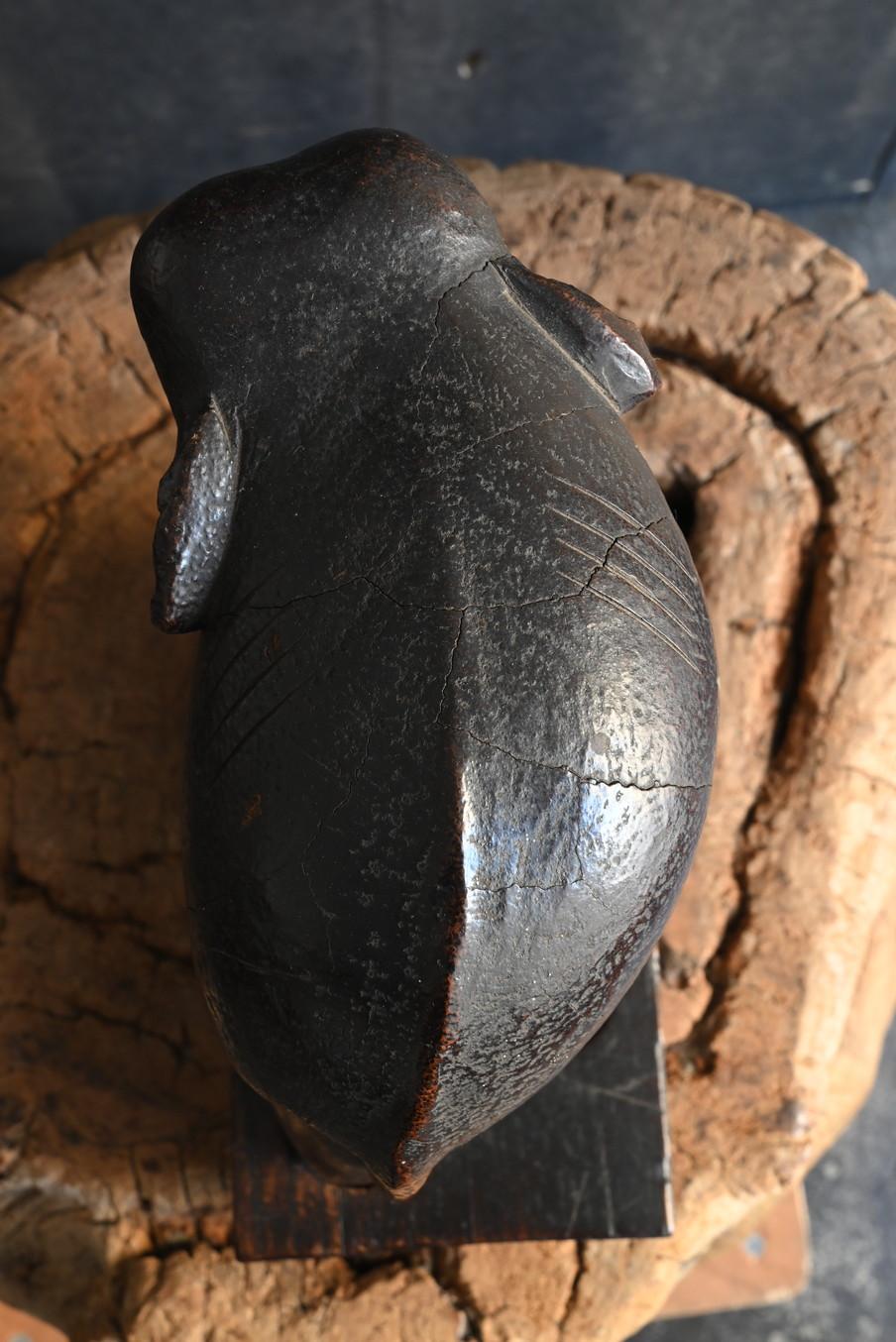 Antique Indian wooden elephant figurine/carved animal/circa 1920 For Sale 4