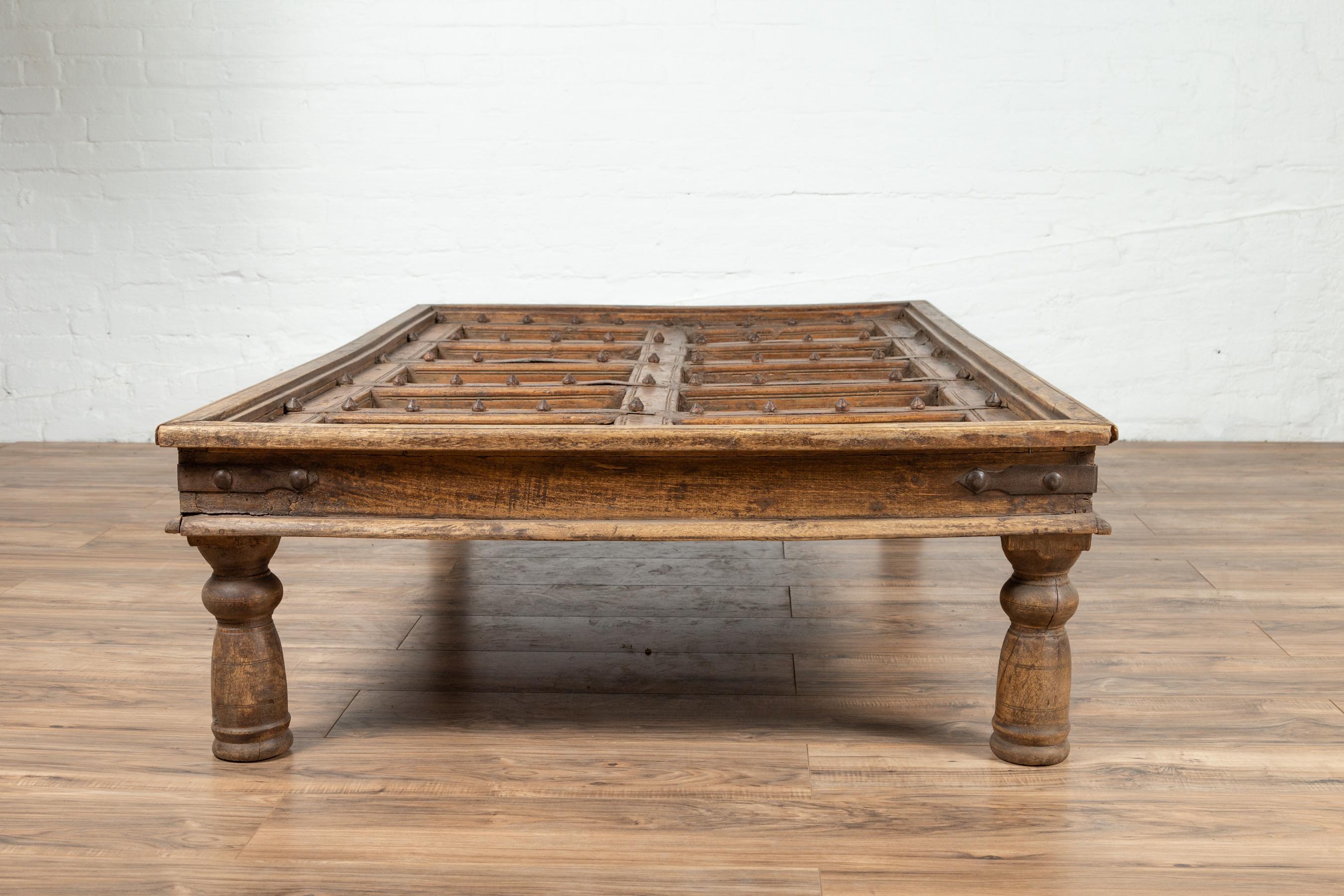 antique indian door coffee table