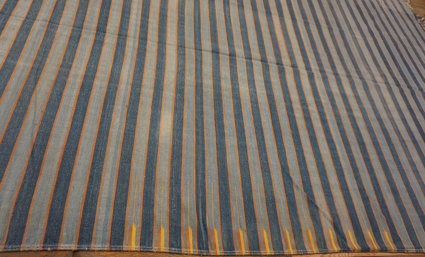 Alfombra Dhurrie de algodón indio de principios del siglo XX ( 12' x 14'4'' - 366 x 436 ) mediados del siglo XX en venta