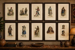 Antique Indigenous Peoples of the Americas Print Collection, ca. 1852