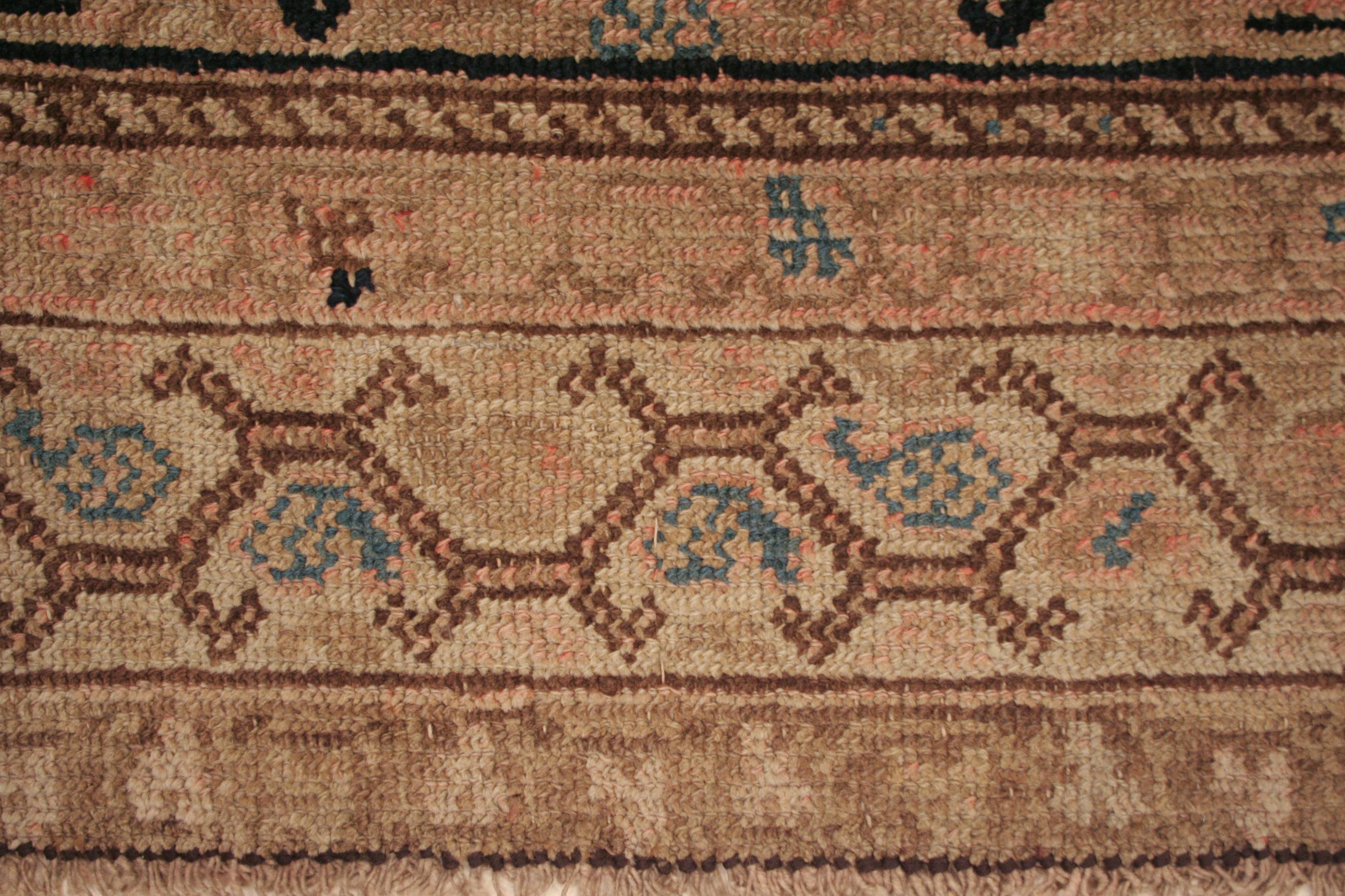 Caucasien Tapis Qarabagh antique bleu indigo à motif all-over en vente
