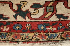 Antique Indigo Blue Open Field Shahsavan Pile Runner Rug