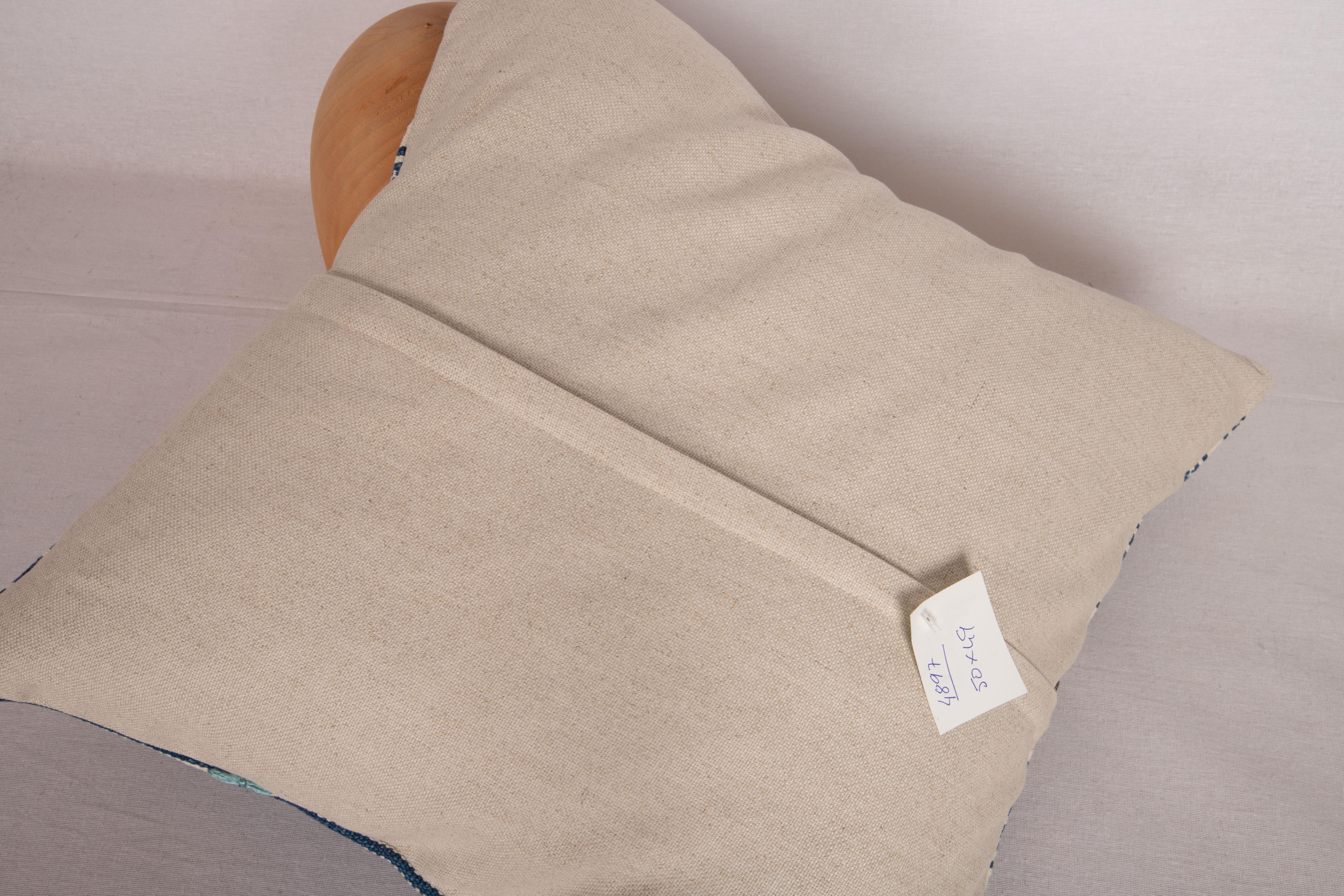 Antique Indigo Kilim Pillow Cover, E.20th C. 1