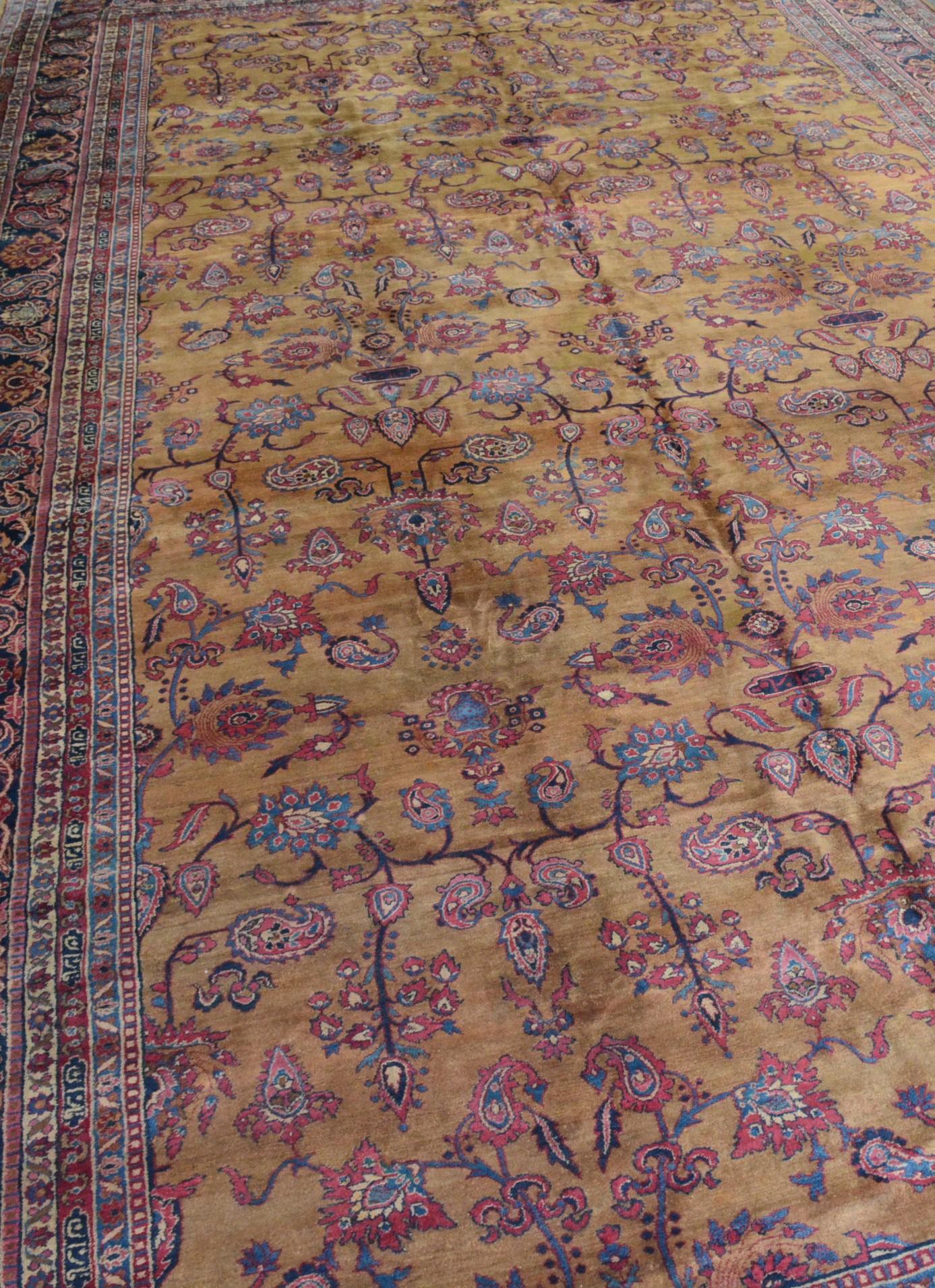 Antiker Indo-Kerman-Teppich im Angebot 5