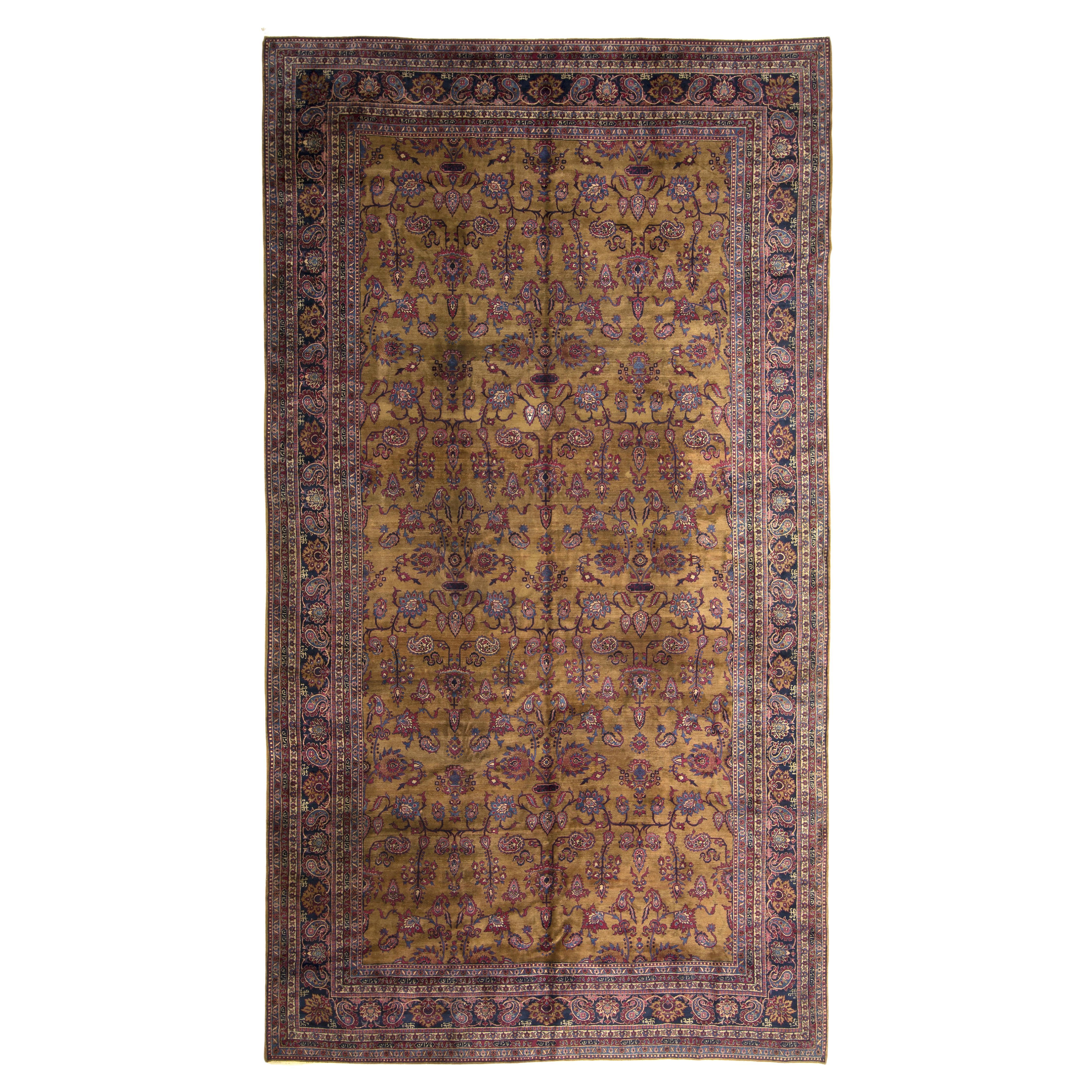 Antique Indo-Kerman Carpet For Sale