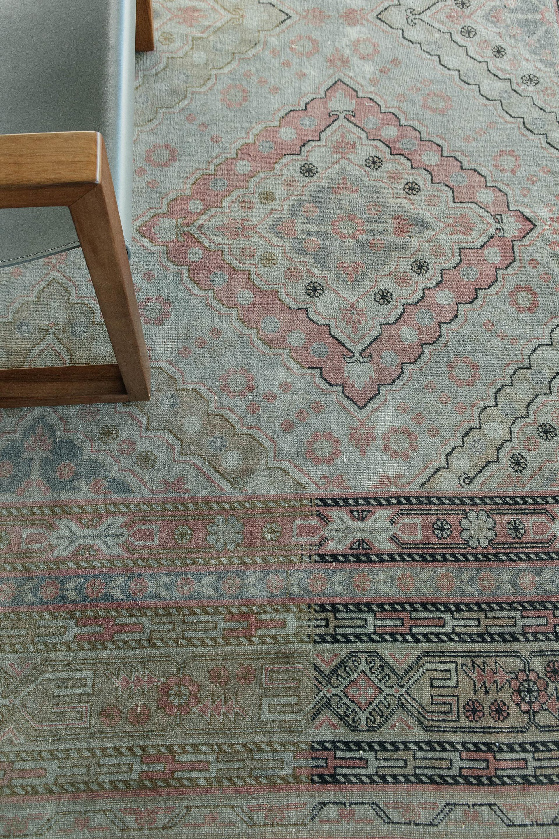 Hand-Knotted Antique Indo Lahore Rug