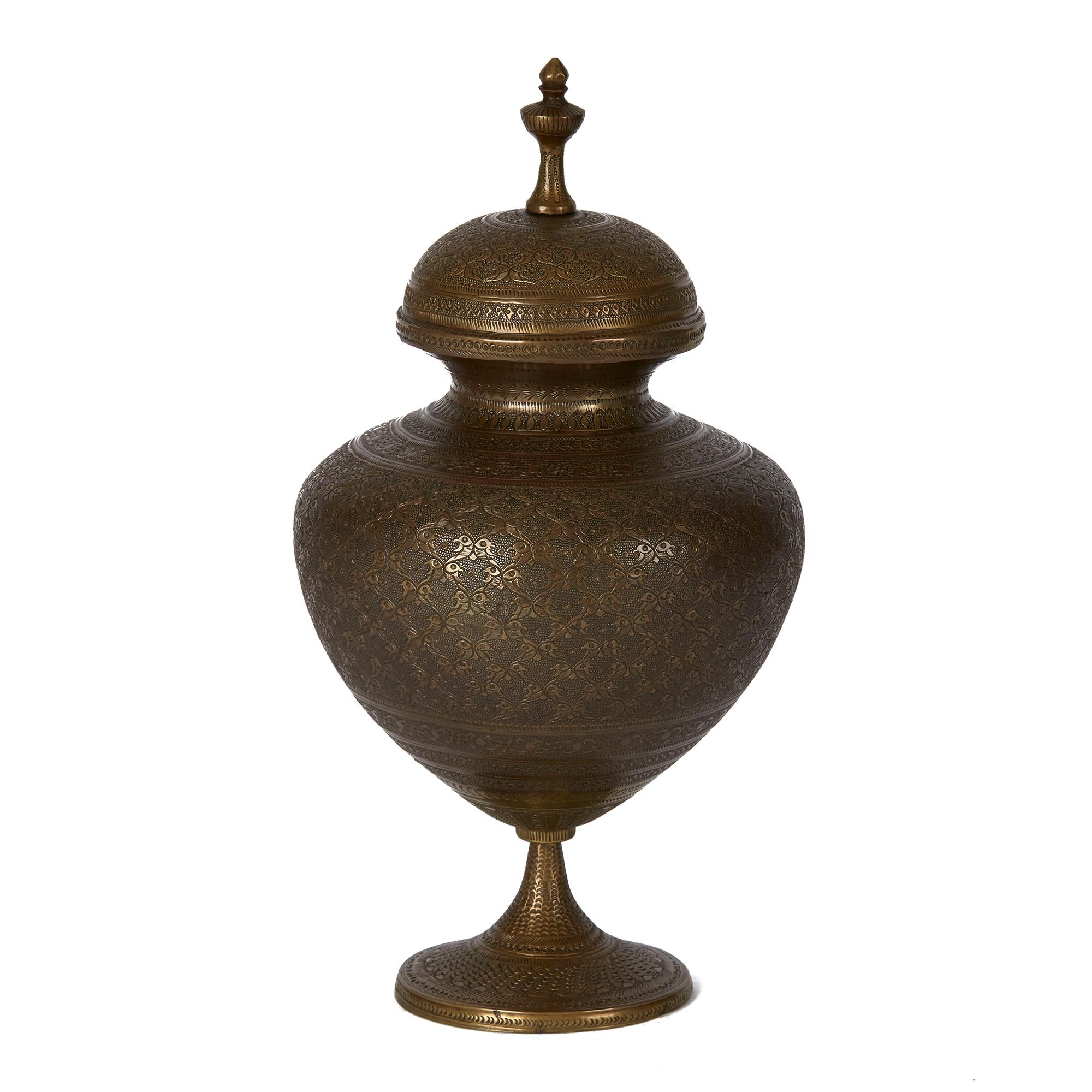 bronze pedestal vase
