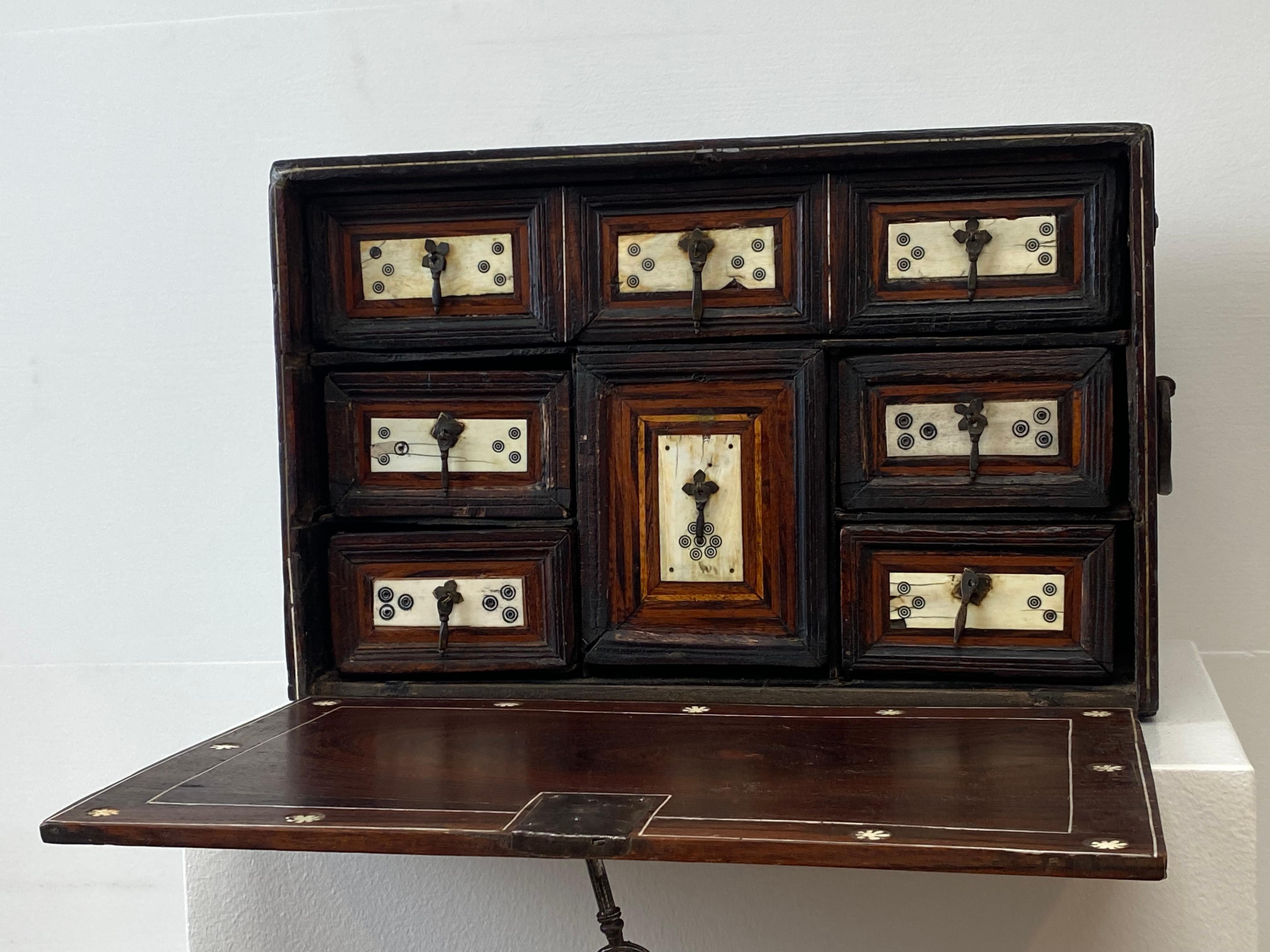 Antique Indo-Portuguese Table Cabinet For Sale 10