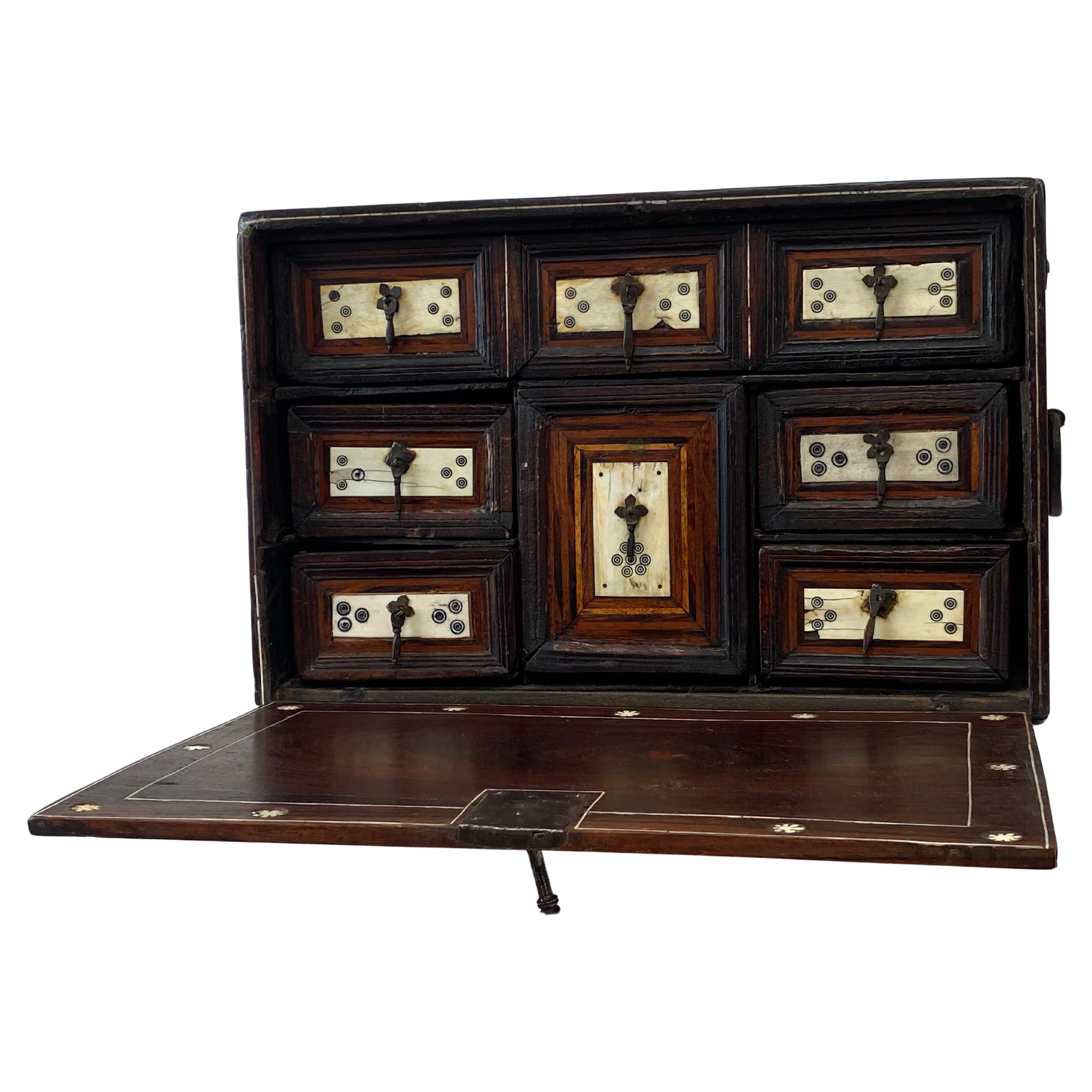 Antique Indo-Portuguese Table Cabinet For Sale