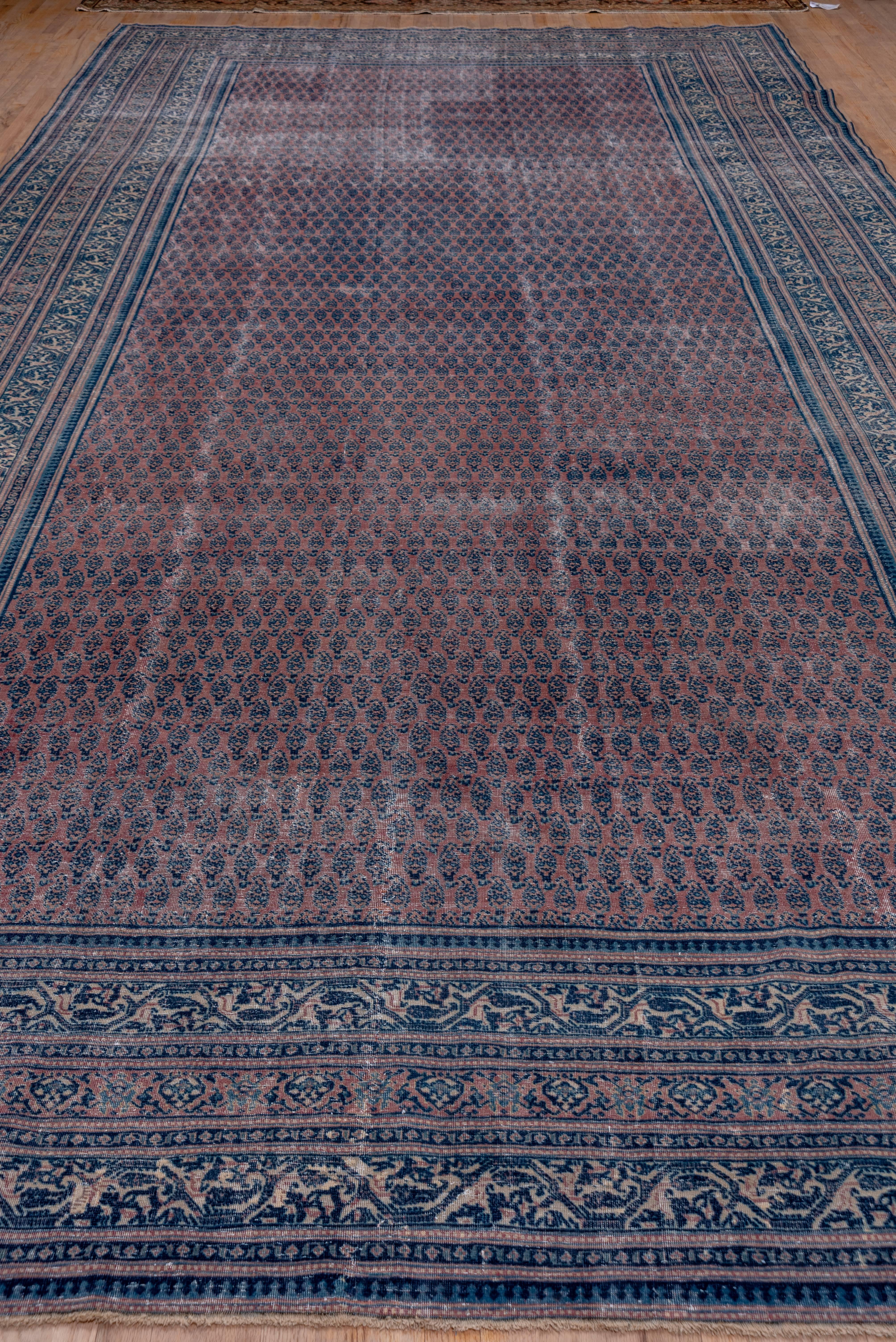 Indian Antique Indo Tabriz Carpet For Sale