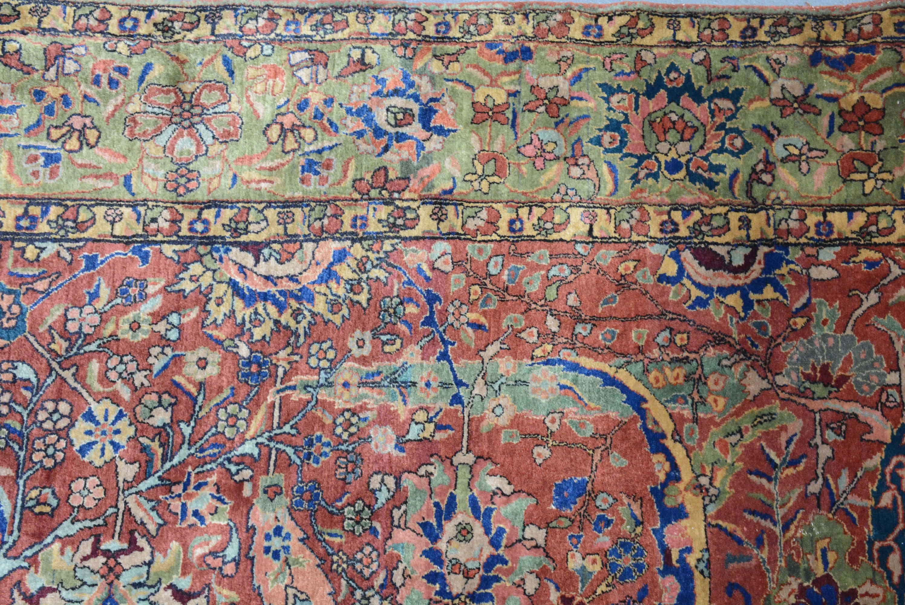 20th Century Antique Indo-Tabriz Carpet For Sale