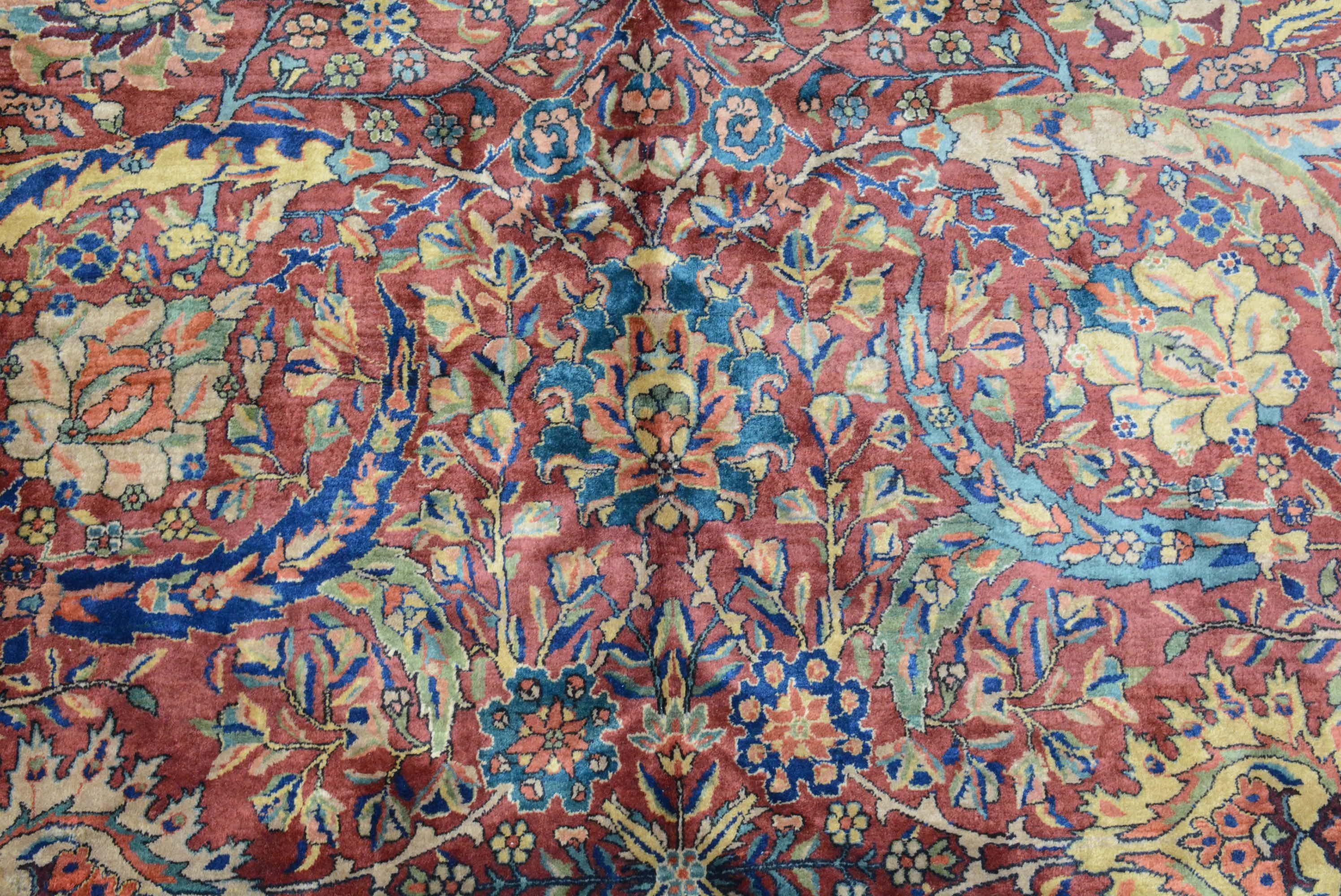 Antique Indo-Tabriz Carpet For Sale 1
