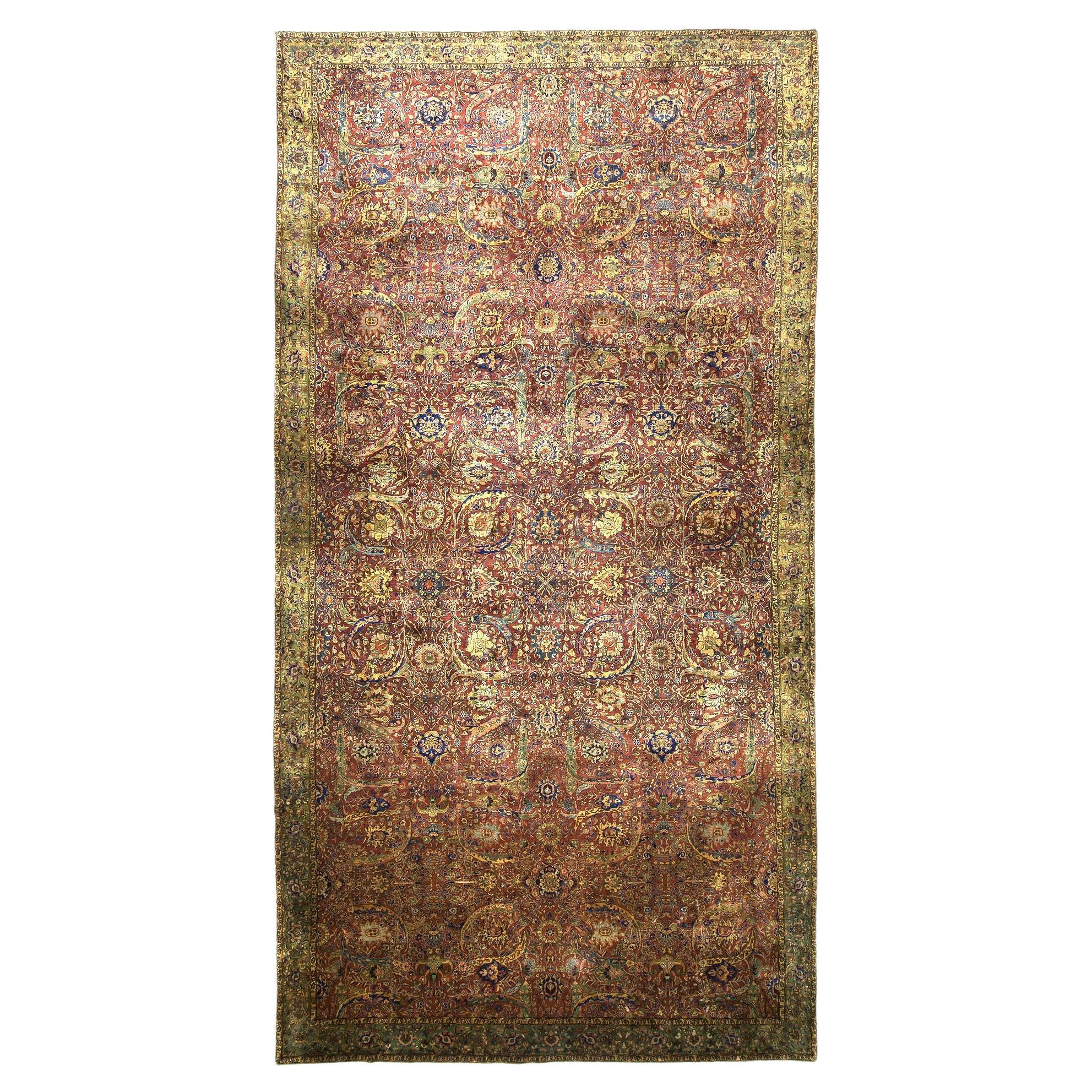 Antiker Indo-Tabriz-Teppich