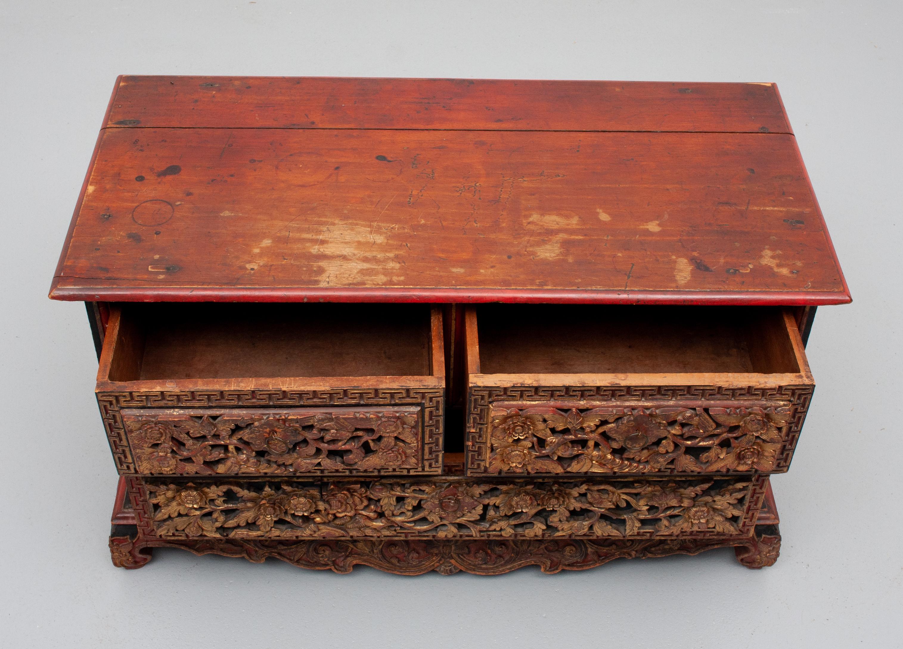 Antique Indonesian Blanked Chest 4