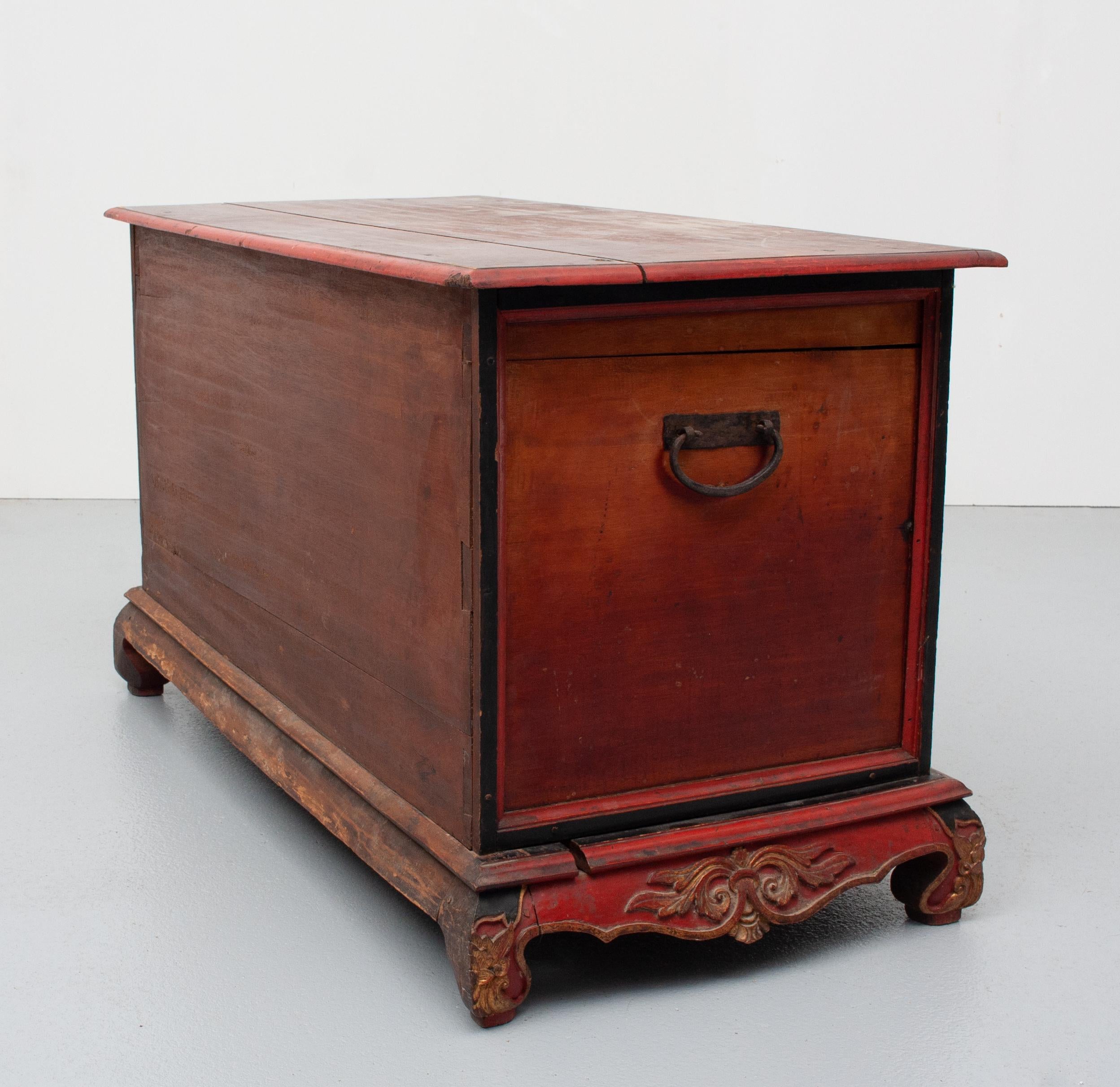 Antique Indonesian Blanked Chest 5