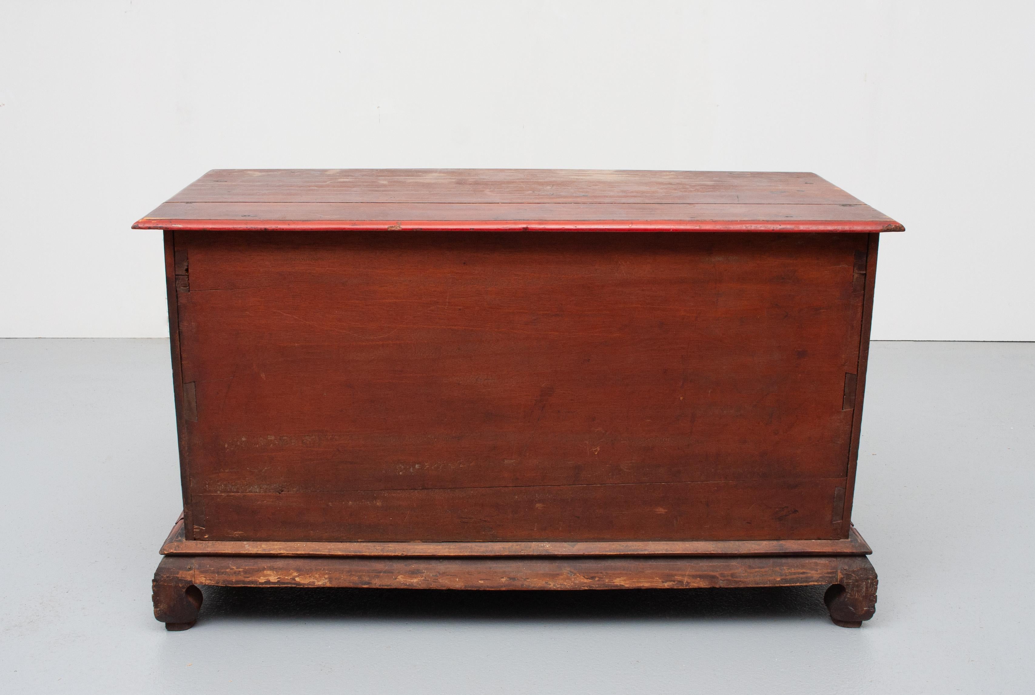 Antique Indonesian Blanked Chest 3