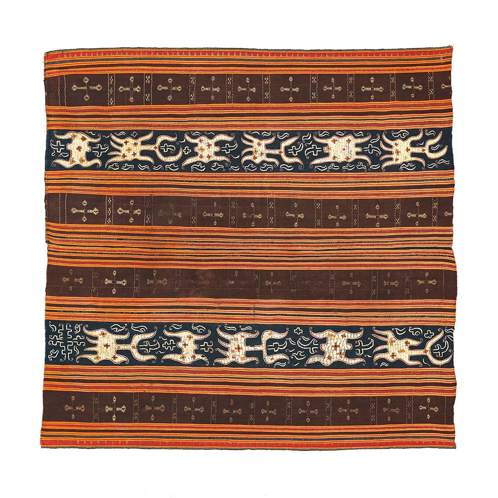 Embroidered Antique Indonesian Ceremonial Textile, Lampung People, Sumatra For Sale