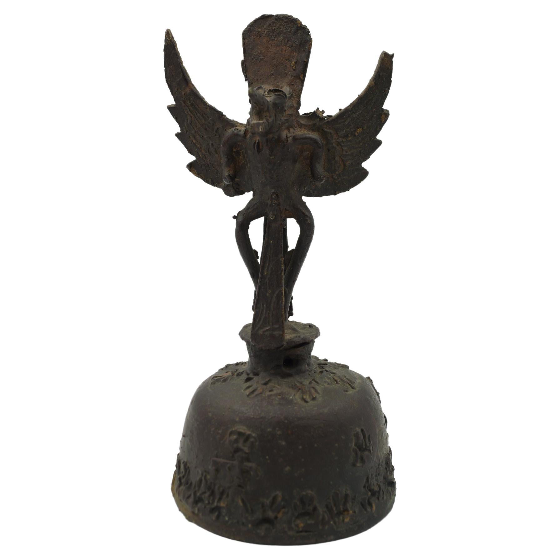 Antique Indonesian Garuda brass bell  For Sale