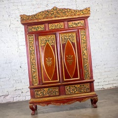 Antique Indonesian Maduran Imperial Wedding or Jodang Dowry Chest for Bride