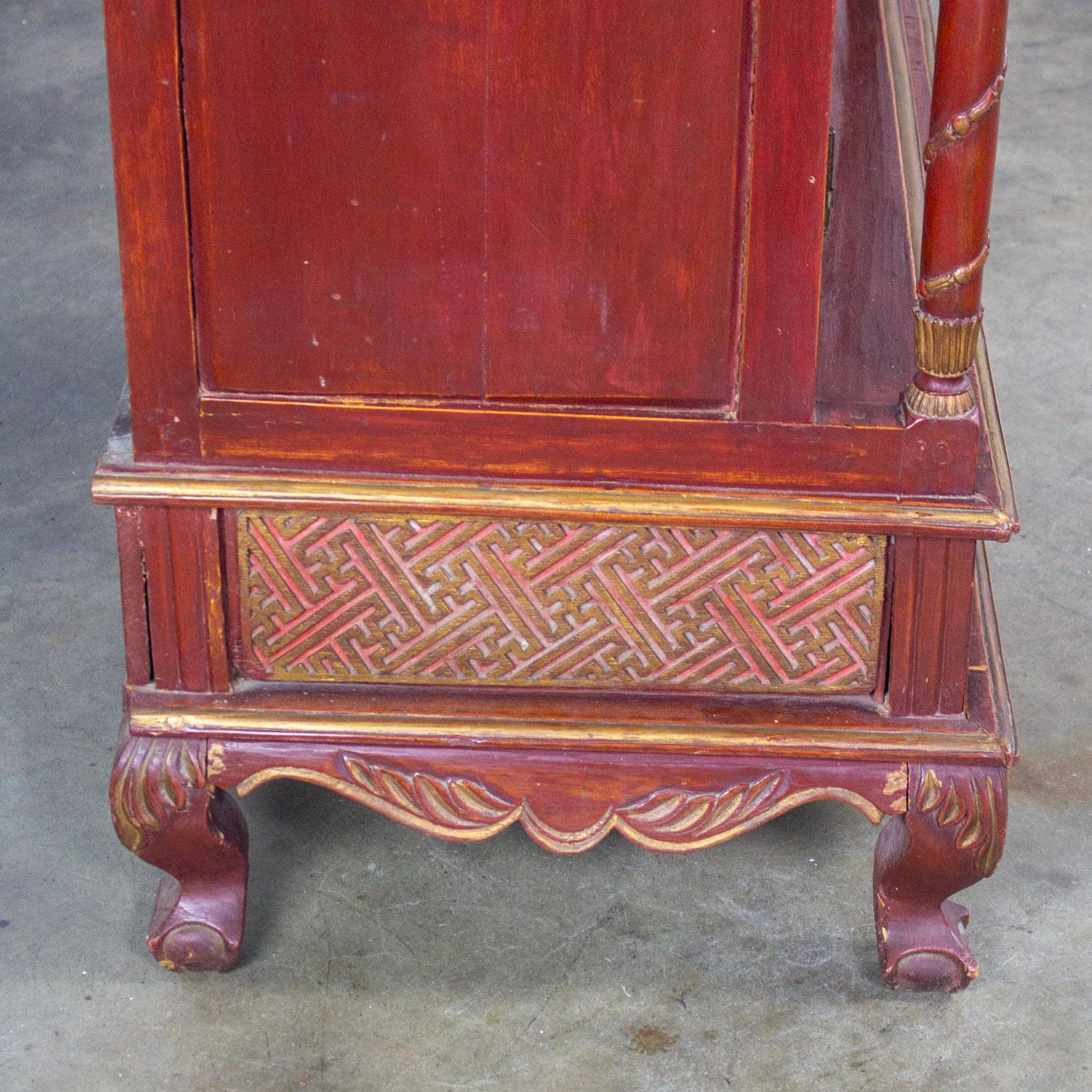 Antiguo baúl de boda imperial indonesio Maduran o Jodang para novio en venta 4