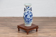 Antique Indonesian Natural Wood Low Game Table with Pear Shaped Feet