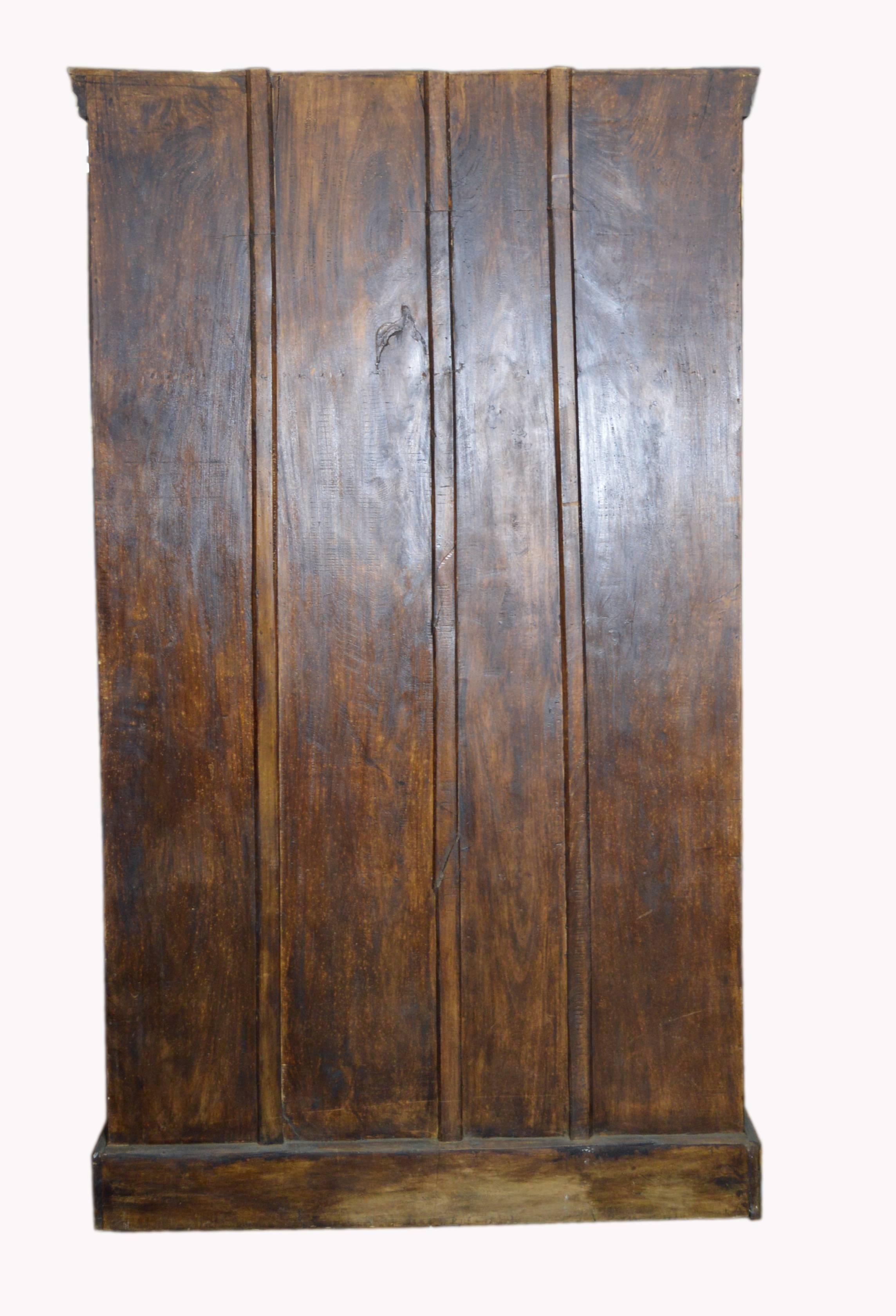 Antique Indonesian Wood and Brass Armoire 2