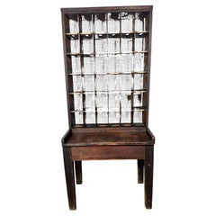 Antique / Industrial 36 cubby hole post office sorting desk / bathroom / kitchen