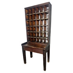 Antique / Industrial 36 cubby hole post office sorting desk / bathroom / kitchen Antique / Industrial 36 cubby hole post office sorting desk / bathroom / kitchen