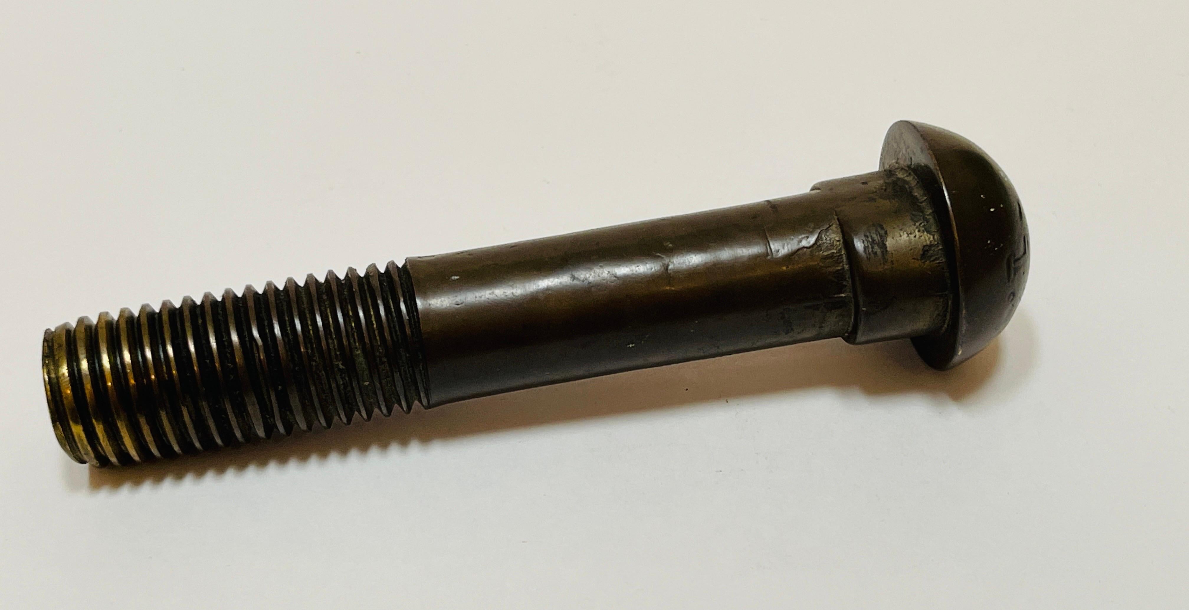 Bolt industriel ancien en bronze coulé avec un nu du pont de Brooklyn en vente 3