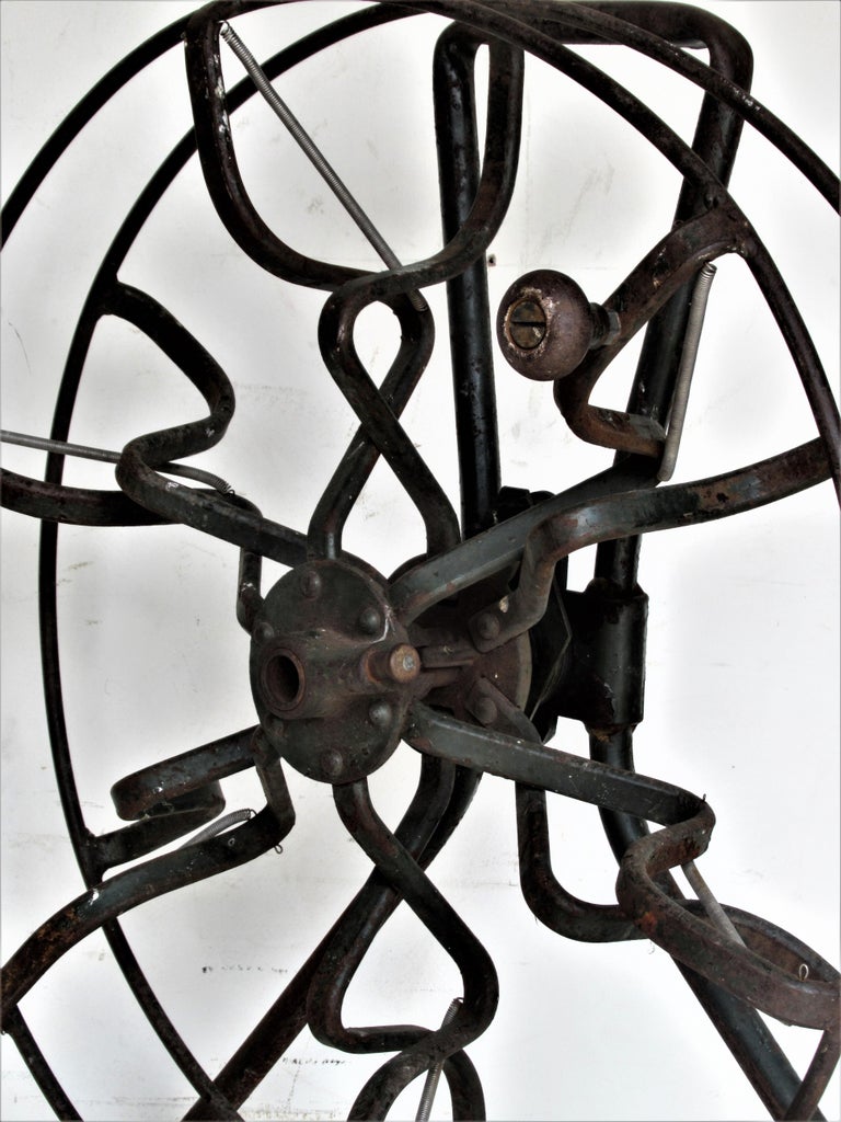 Antique Industrial Americana Iron Fire Hose Reel at 1stDibs vintage