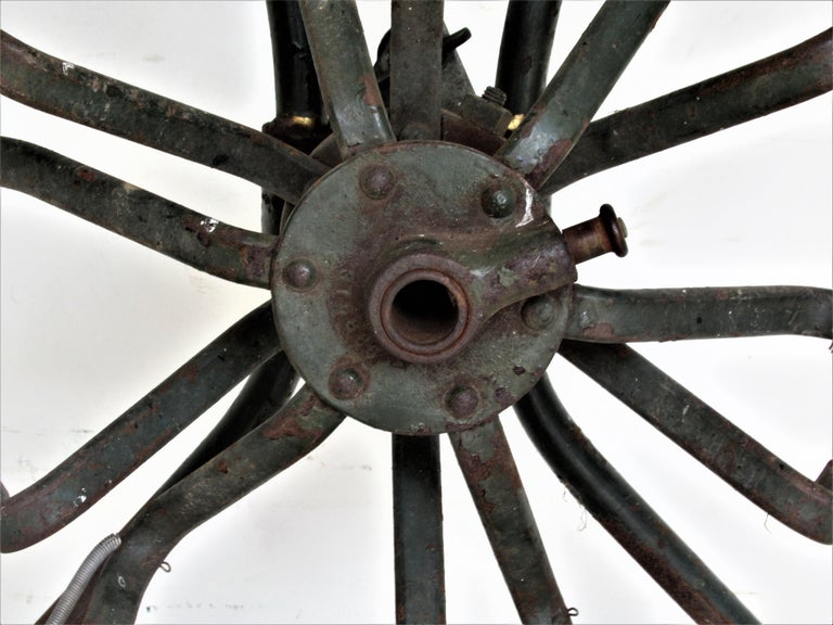 Antique Industrial Americana Iron Fire Hose Reel at 1stDibs vintage