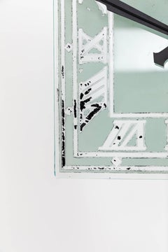 Antike Industrieuhr im Art-déco-Stil aus Messing mit Beleuchtung 'Smiths', ca. 1930