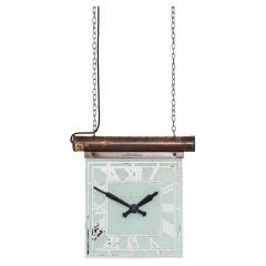 Antico orologio industriale Art Déco in ottone a lume di candela 'Smith', C.C. 1930