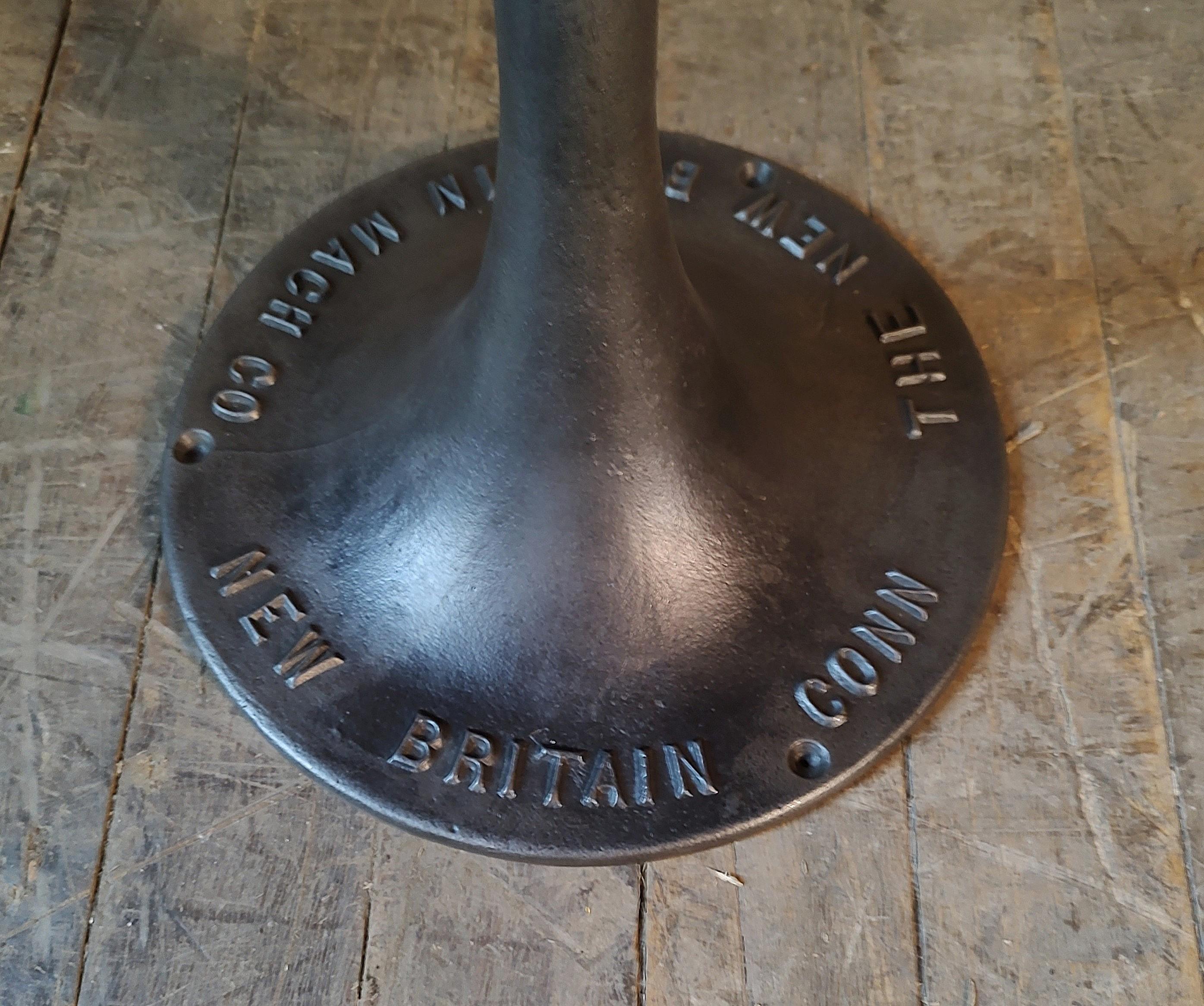 Antique Industrial Backless Dining Stools For Sale 3