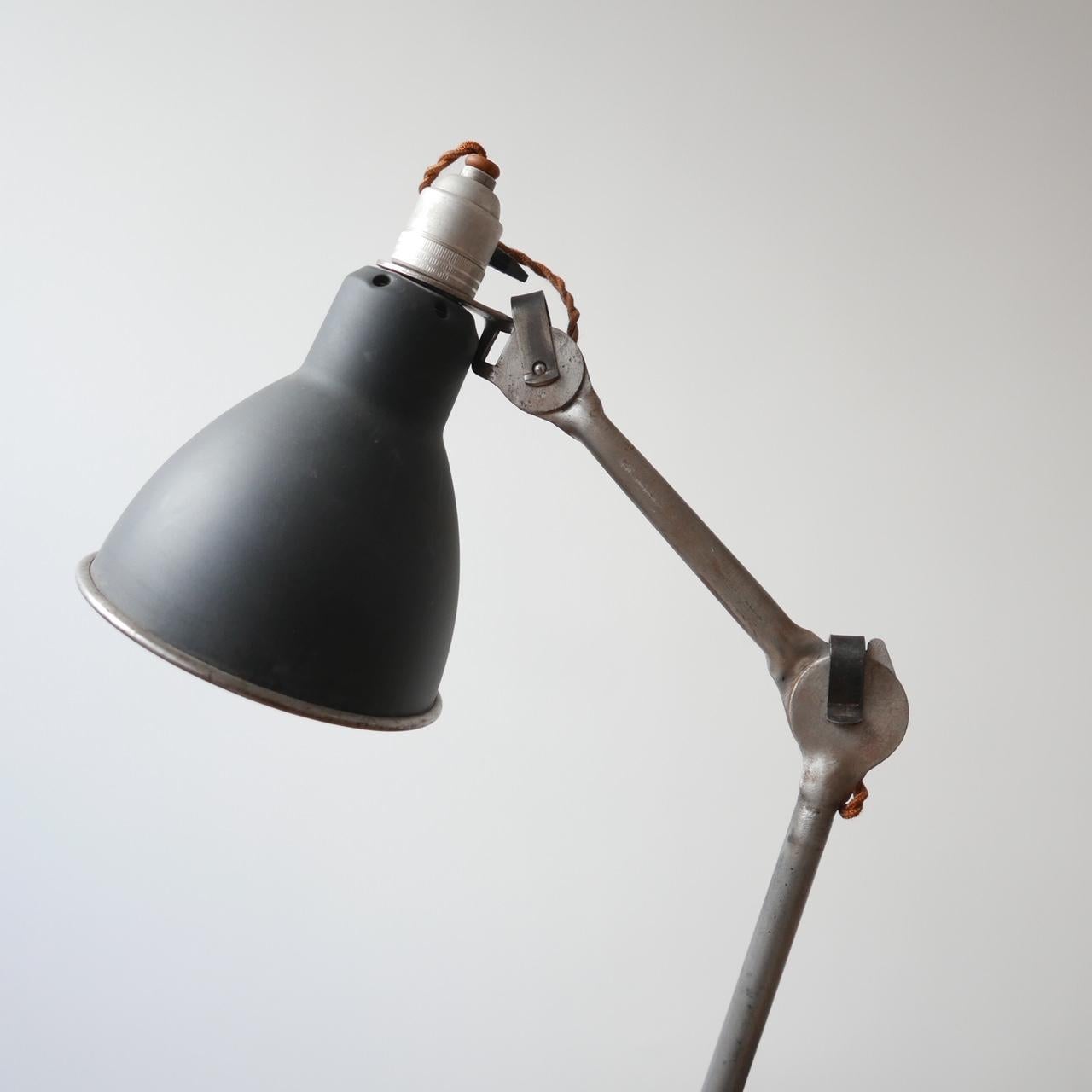 Antique Industrial Bernard-Albin Gras Table Lamp Model 205 1