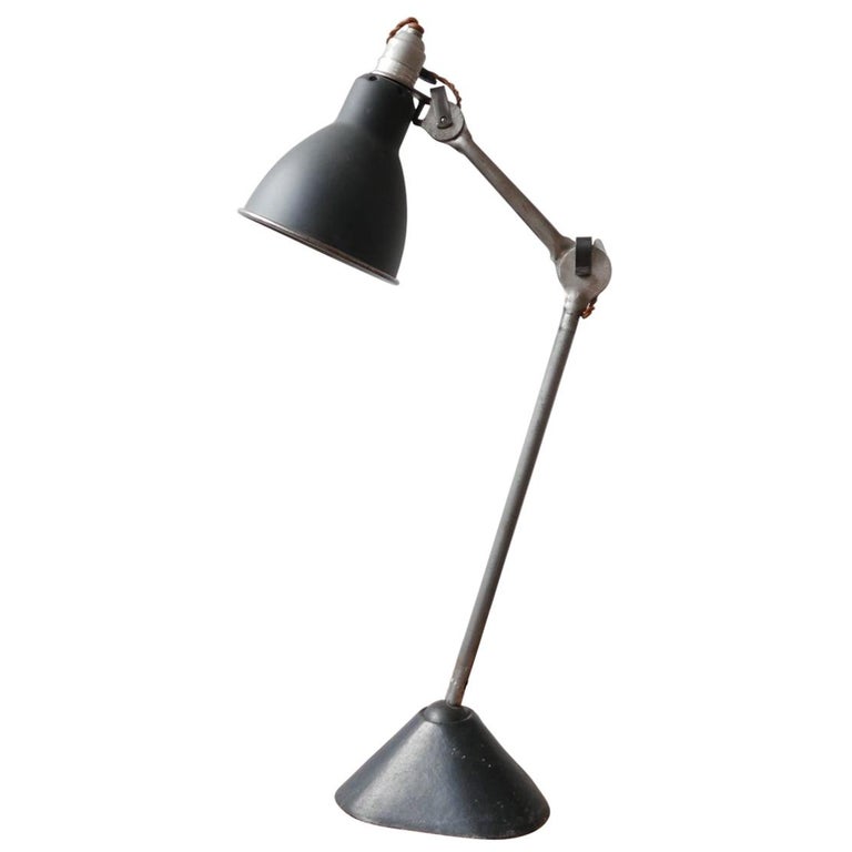 Antique Industrial Bernard-Albin Gras Table Lamp Model 205 For Sale at  1stDibs