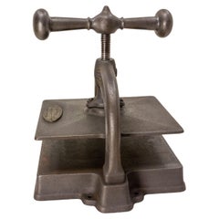 Antique Industrial Book Press Cast Iron, France Bordeaux, circa 1880