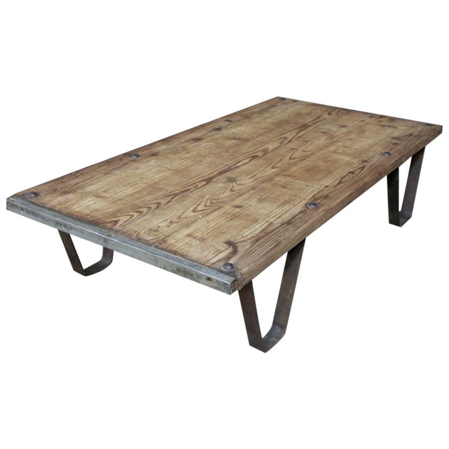 Antique Industrial Brick Pallet Coffee Table