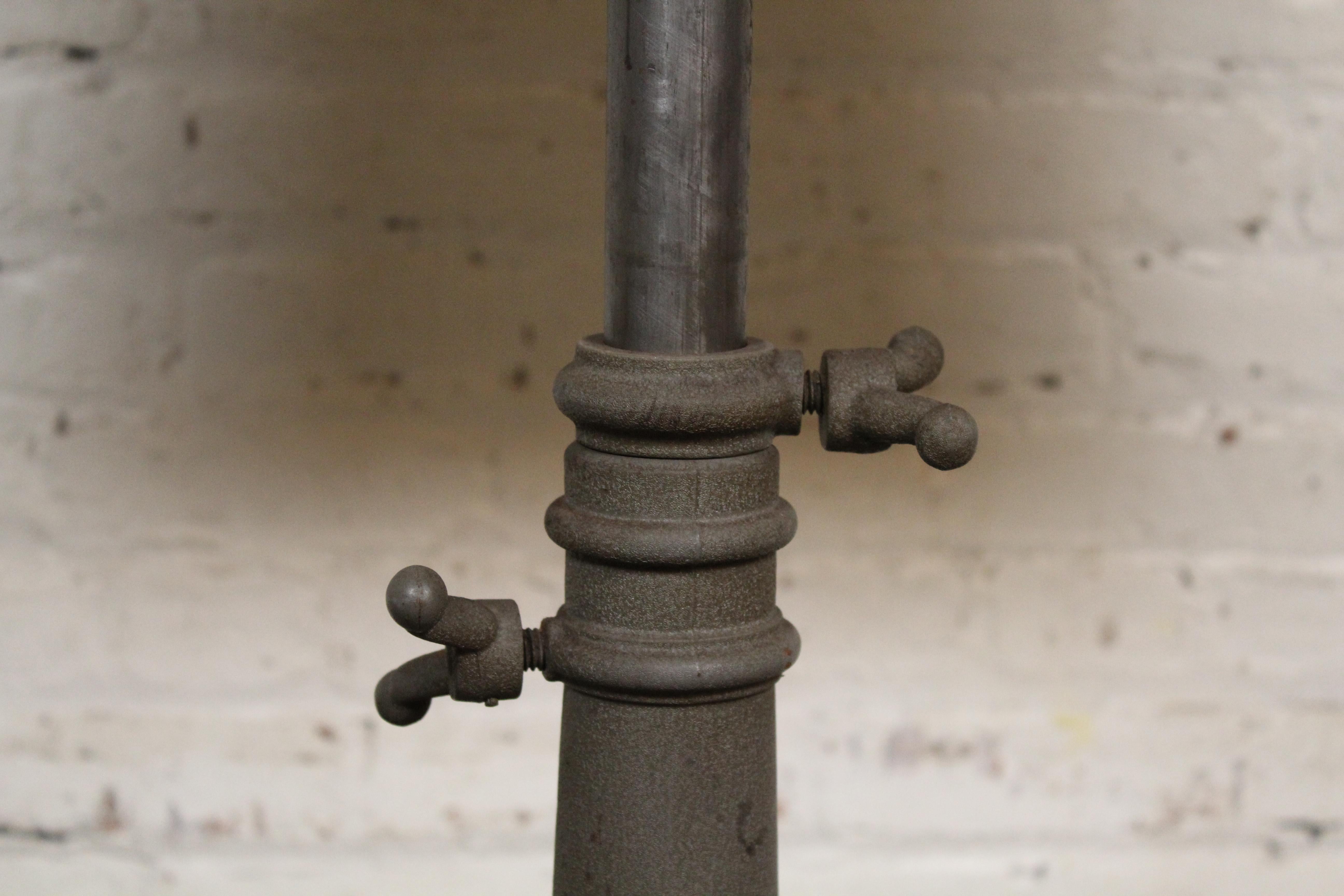 Antique Industrial Cast Iron Drafting Table For Sale 5