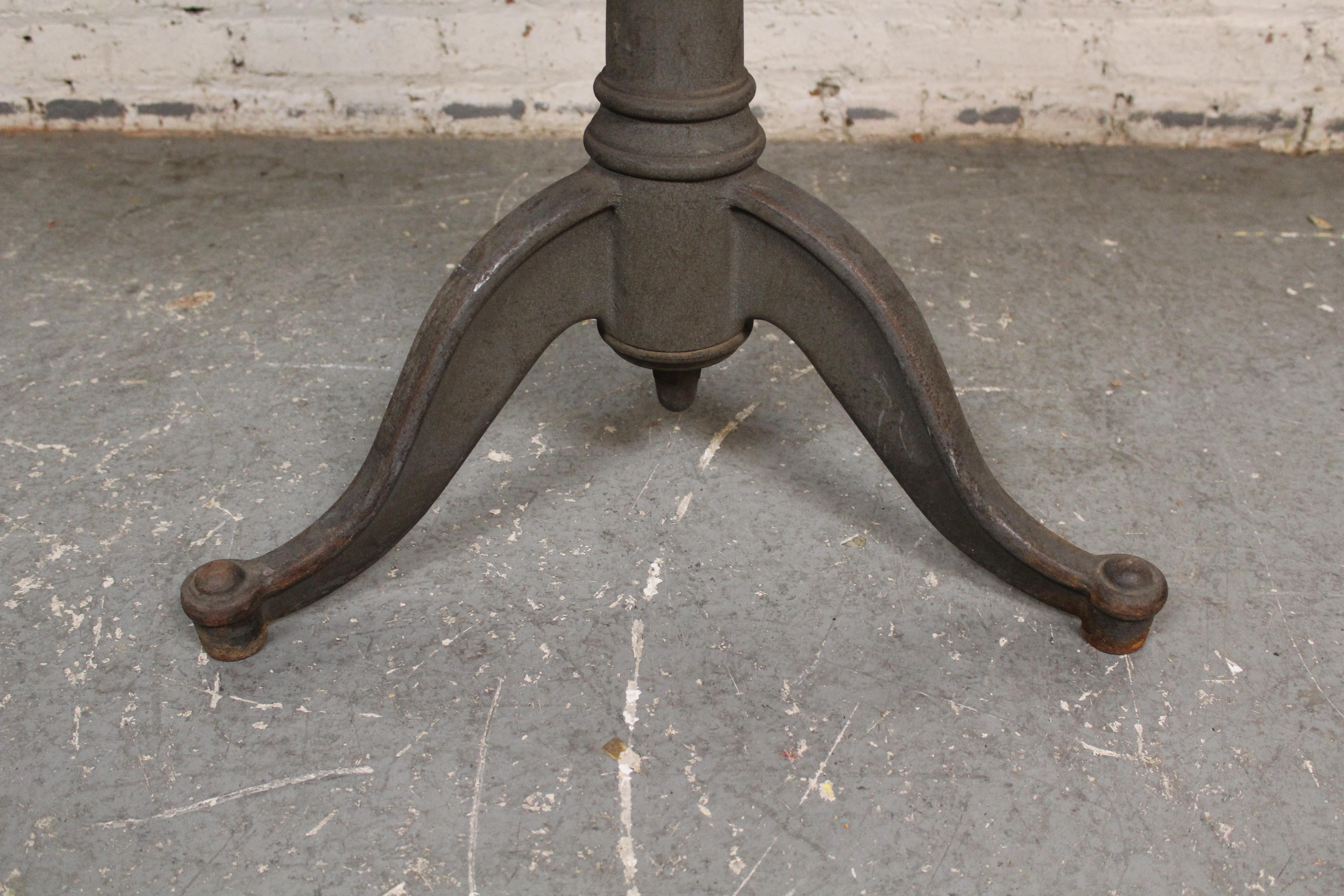 Antique Industrial Cast Iron Drafting Table For Sale 9