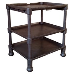 Antique Industrial Cast Iron Three-Tier Table Antique Industrial Cast Iron Three-Tier Table