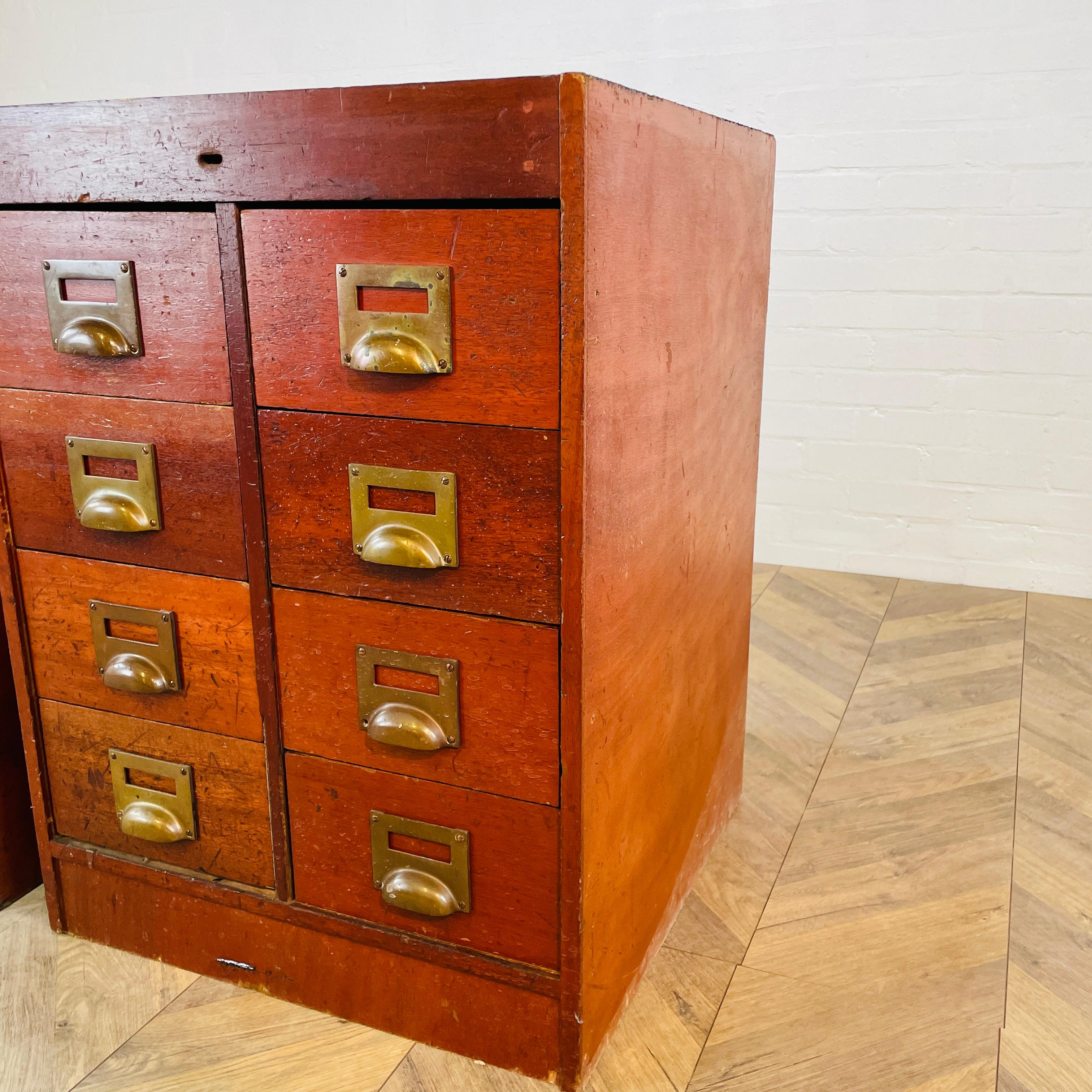 Antique Industrial Chemists Drawers, Set of 2, 1900s For Sale 3