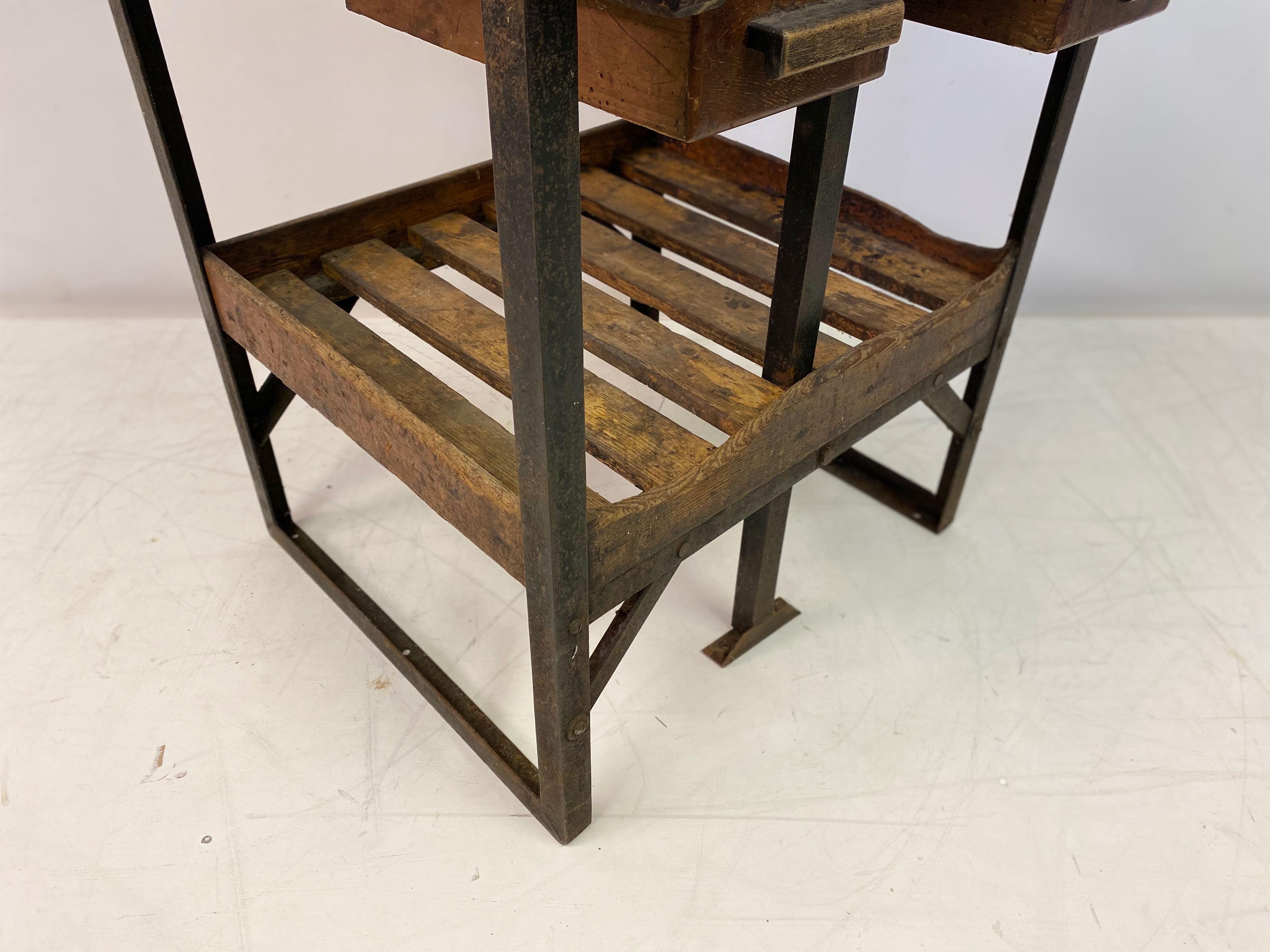 Antique Industrial Cobblers Work Bench For Sale 2